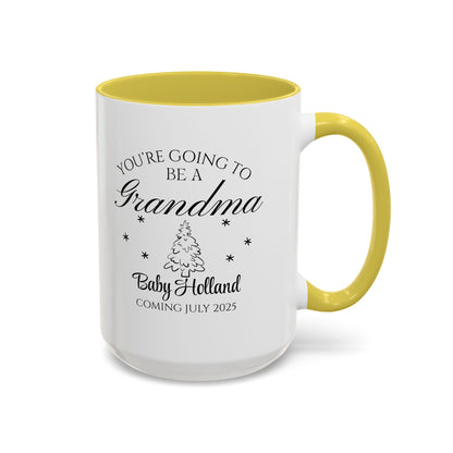 You’re Going to Be a Grandma Mug, Pregnancy Announcement Coffee Cup, New Grandma Gift, Baby Reveal Mug for Grandparents, 2025 Baby Announcement