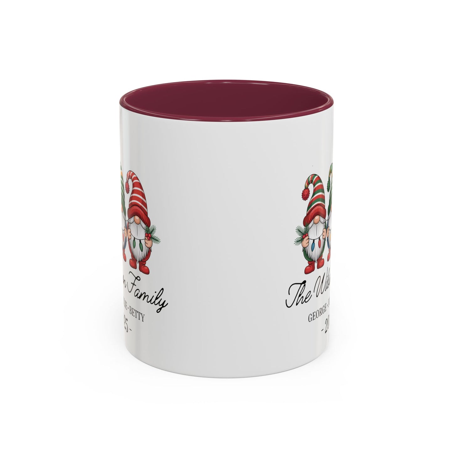 gnome mug, Personalized Family Gnome Christmas Mug, Custom Family Name 2025 Coffee Cup, Cute Holiday Gift for Family, Christmas Gnome Mug Keepsake