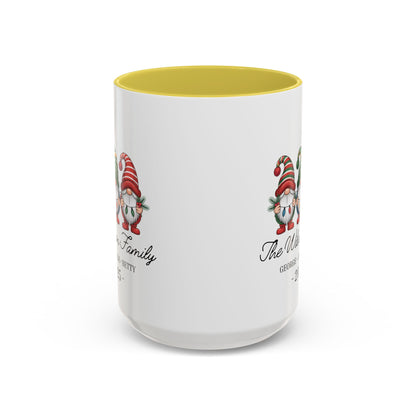 gnome mug, Personalized Family Gnome Christmas Mug, Custom Family Name 2025 Coffee Cup, Cute Holiday Gift for Family, Christmas Gnome Mug Keepsake