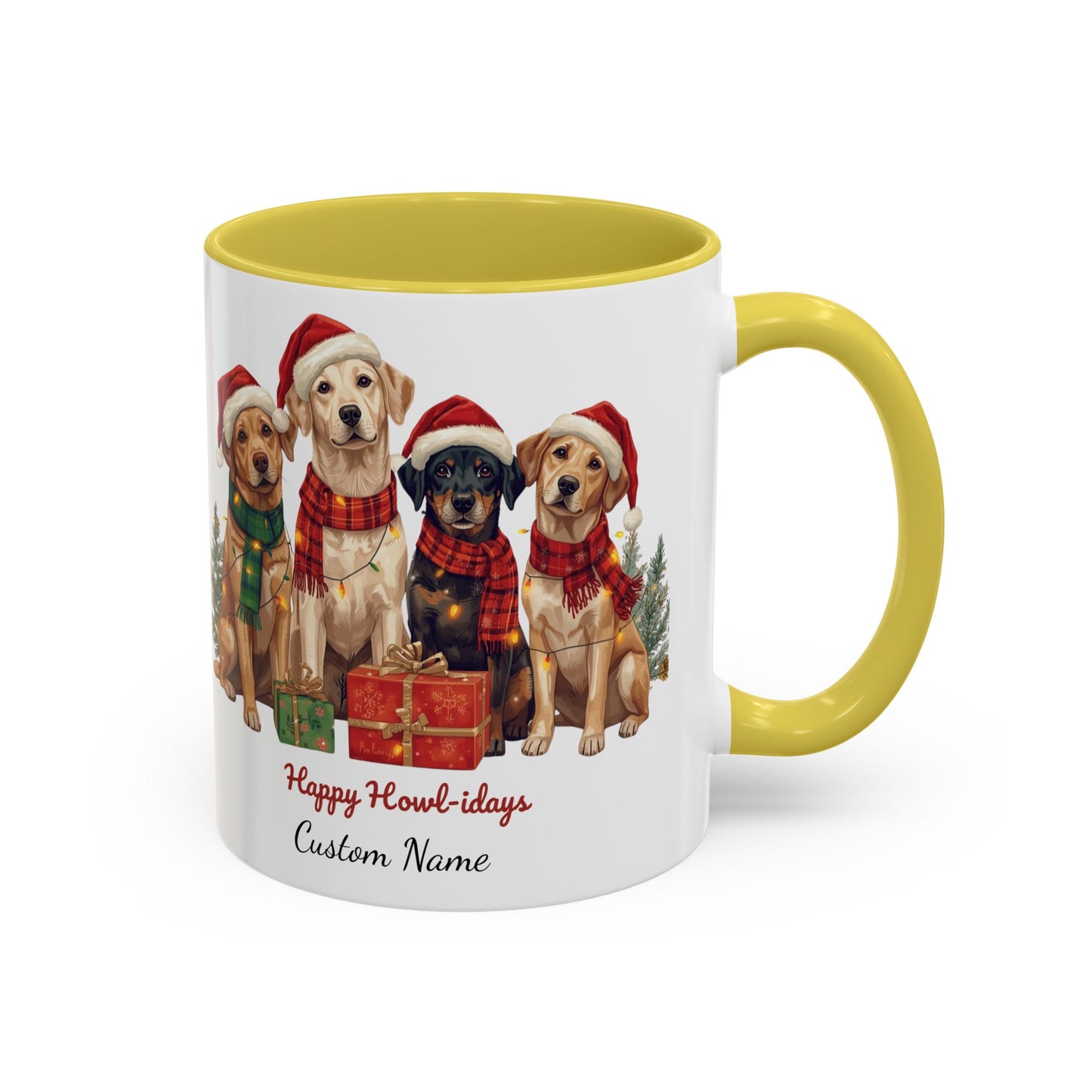 Festive Dog Mug, Dog Christmas Mug, Cute Christmas Dog, Custom Dog Mug, Holiday Spirit, Merry Christmas, Family Xmas Mug