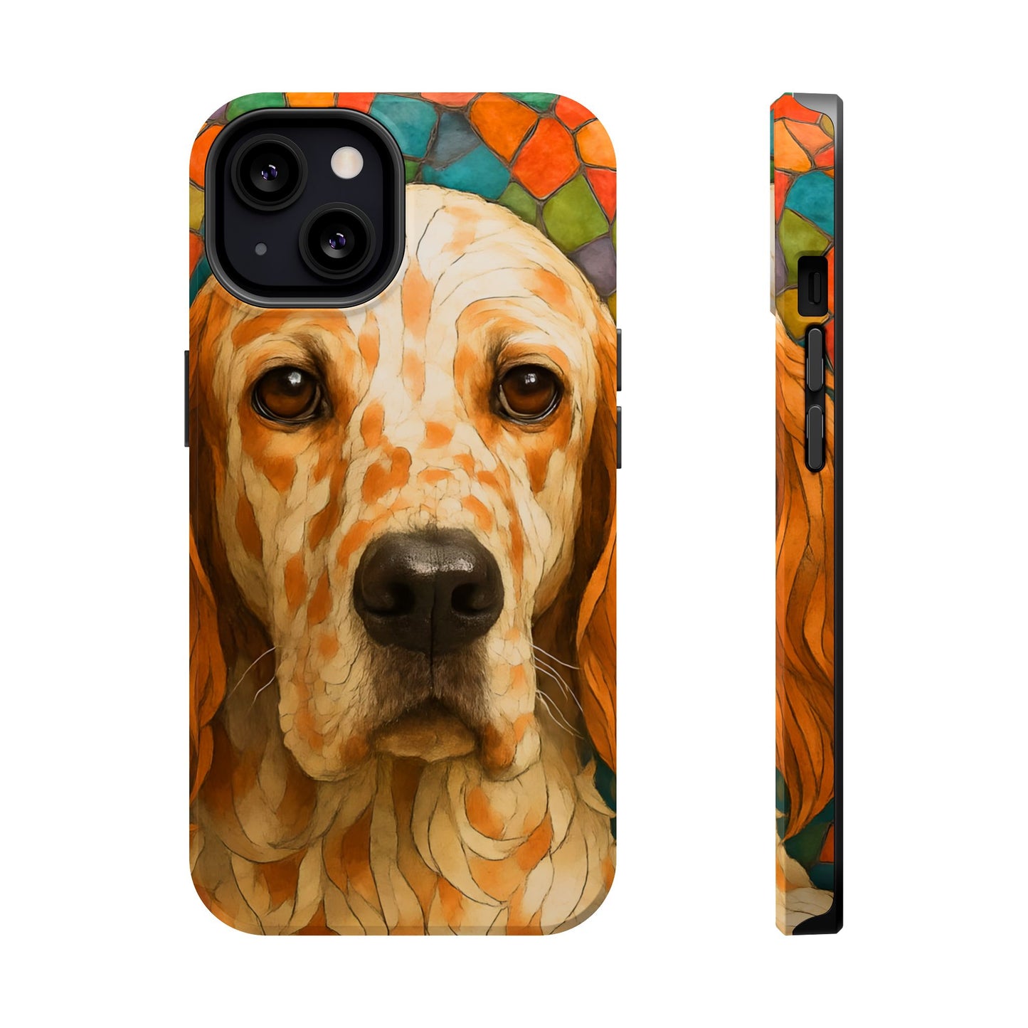 English Setter Mosaic Phone Case, Irish Setter, Dog Phone Case, iPhone Dog Case, Dog iPhone Case, Dog Lover Gift