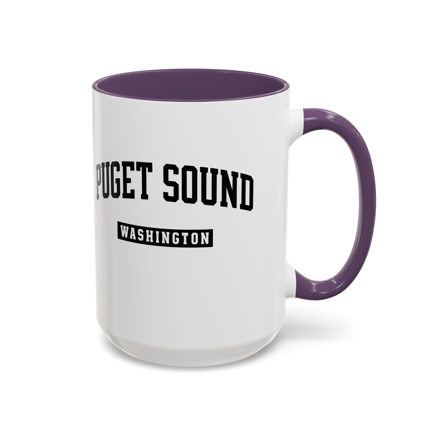 Puget Sound Washington Accent Coffee Mug, Tacoma, Puget Sound Gift, Puget Sound WA, Washington Souvenir, Puget Sound Mug