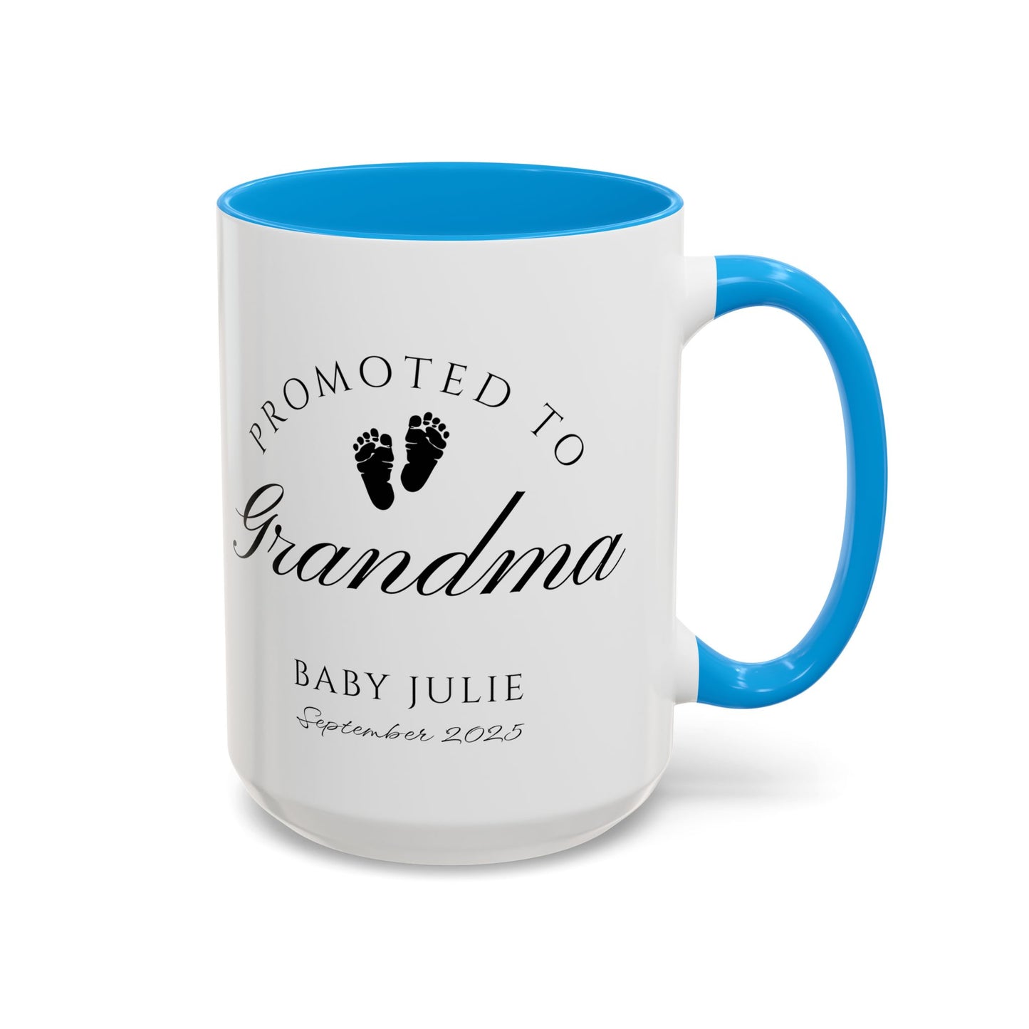 Promoted to Grandma Mug, Pregnancy Announcement Coffee Cup, Baby Reveal Gift, New Grandparent Mug, Grandma to Be Gift, Custom Baby Announcement