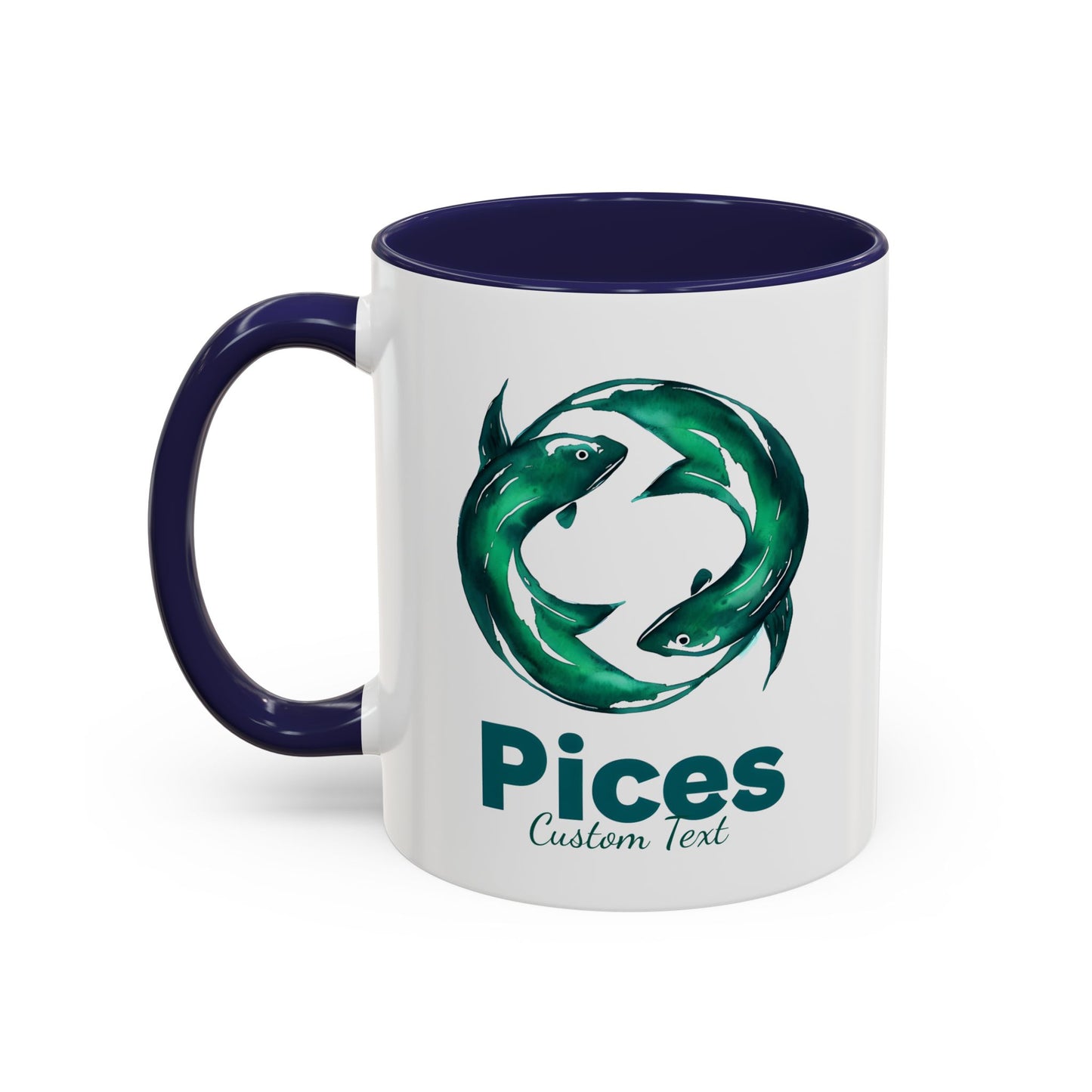 Personalized Pisces Accent Coffee Mug, Zodiac Mug, Astrology Mug, Zodiac Sign Mug, Custom Zodiac Gift, Pisces Birthday Gift