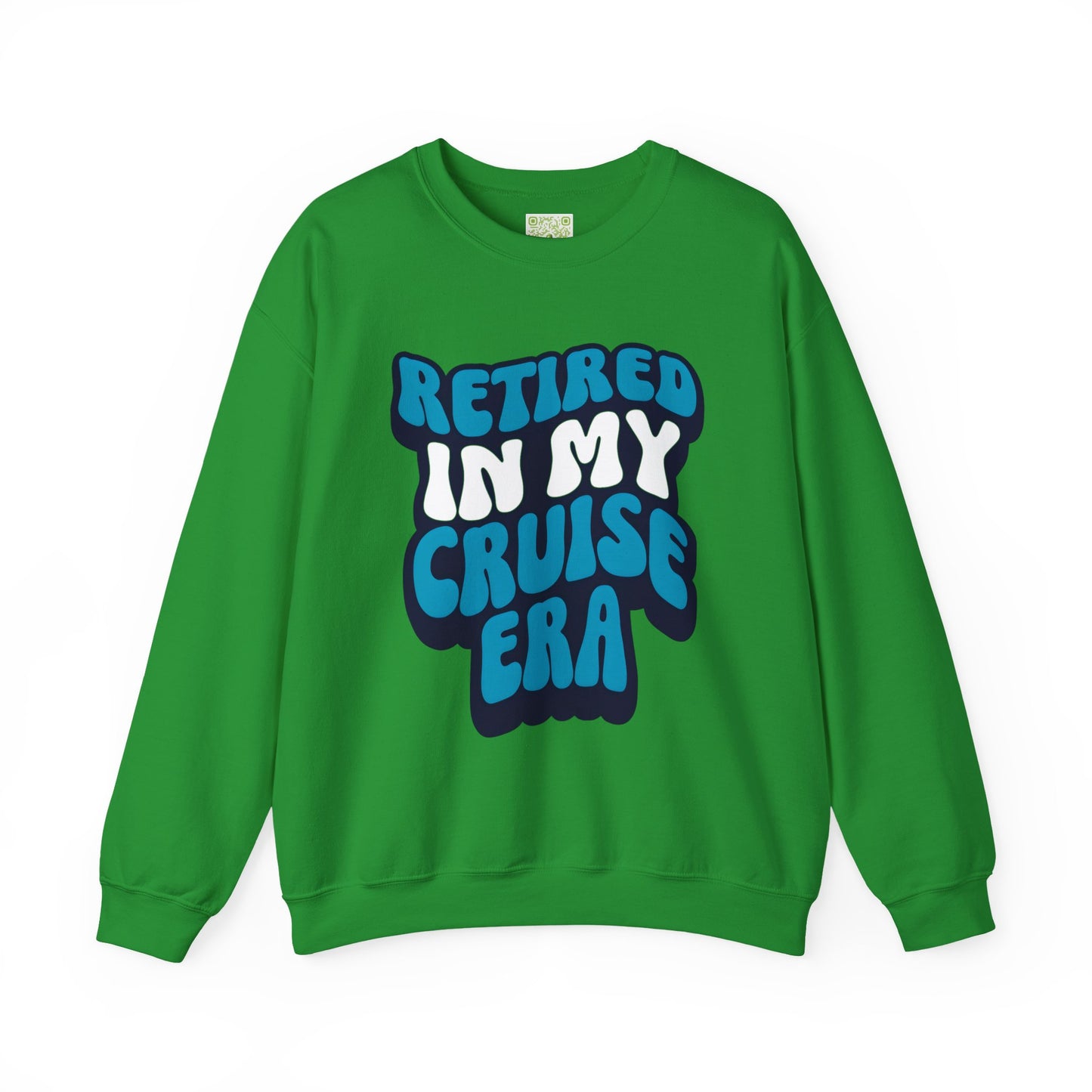 Retired in My Cruise Era Crewneck Sweatshirt, Travel Lovers, Unisex Sweatshirt, Cruise Vibes, Retirement 2025, Retro Cruise