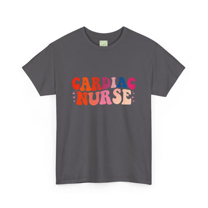Cardiac Nurse Unisex Heavy Cotton Tee, Cardiac Nurse Shirt, ICU Nurse Gift, Nurses Day Gift, Nurse Squad Shirt