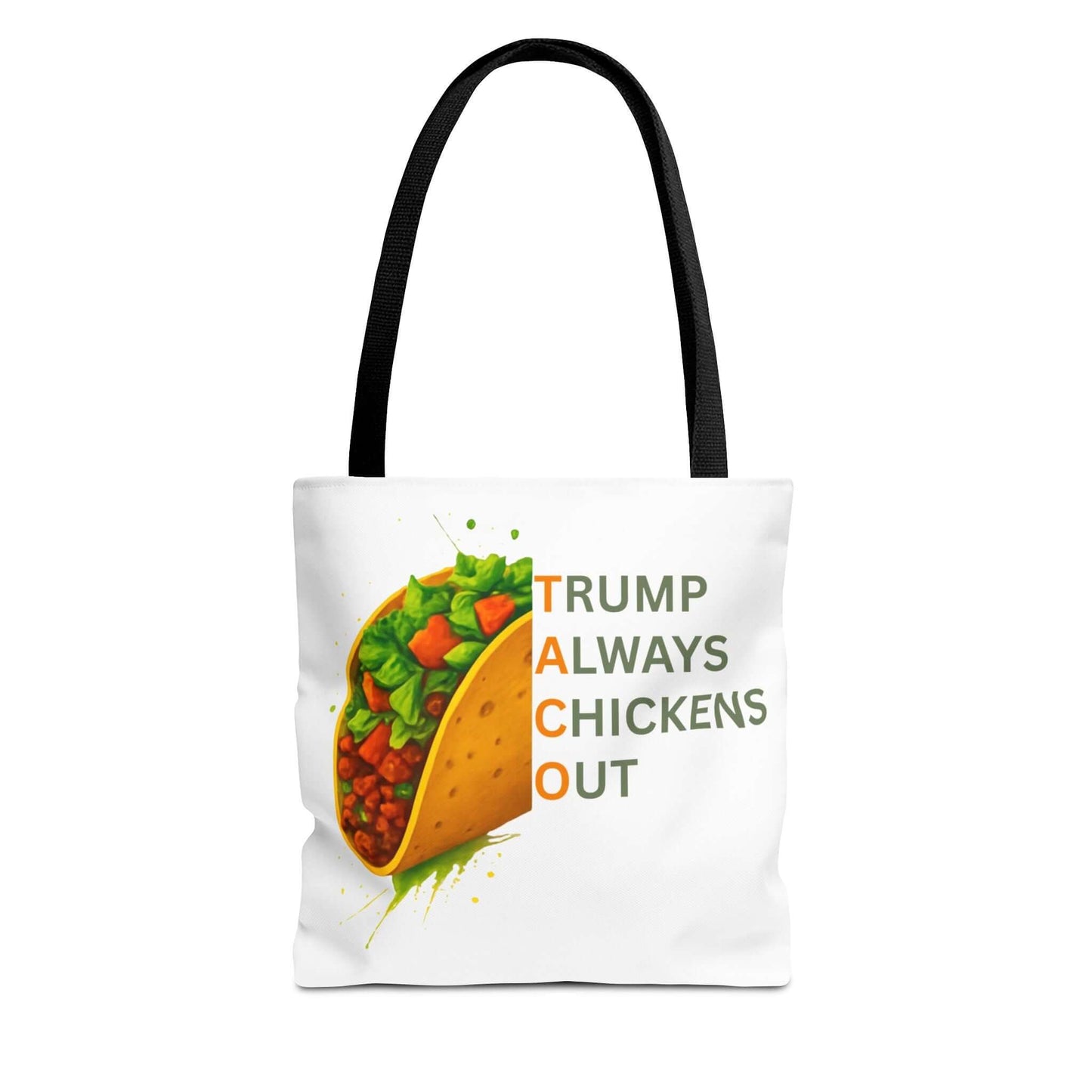 Trump Always Chickens Out TACO Tote, Subtle Anti Trump, Democrat Gift Tote, FDT Tote, Anti-MAGA, Political Tote