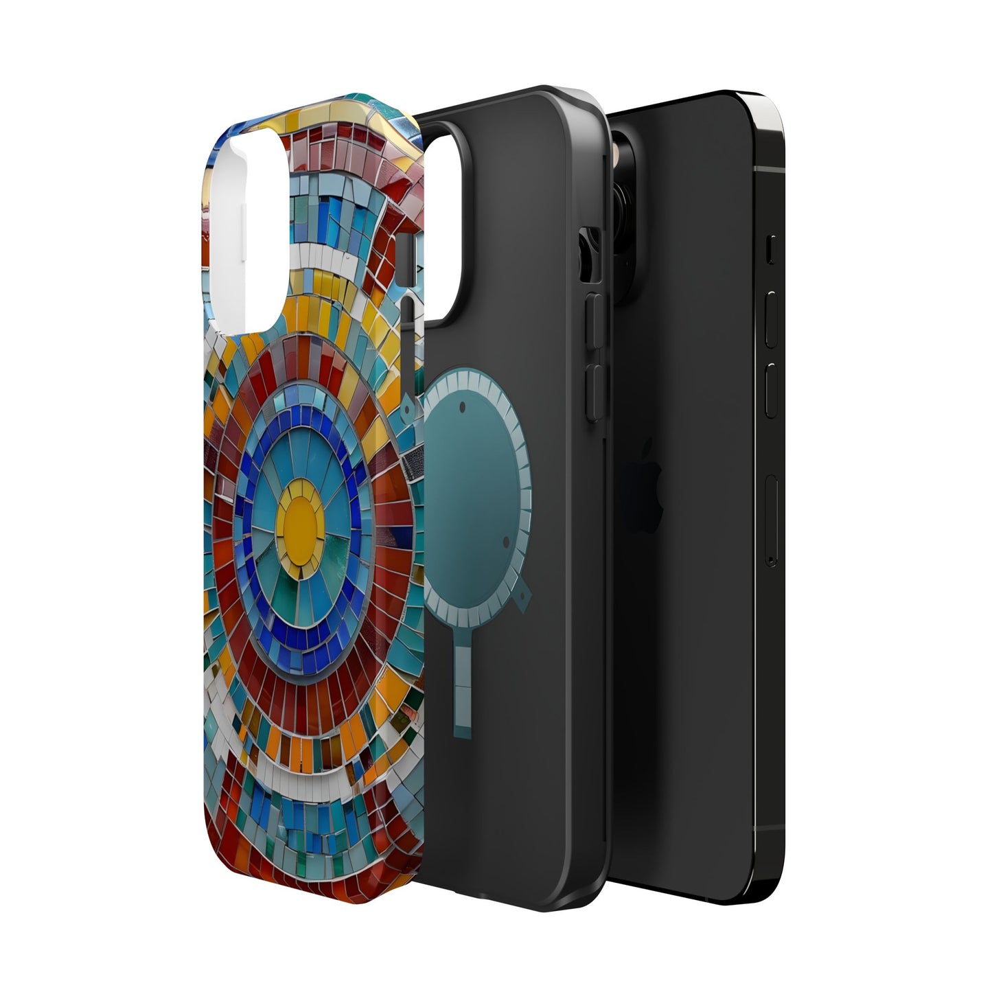 Vibrant Mosaic  iPhone Case - Colorful iPhone Cover, Unique Phone Accessory, MegSafe iPhone cover