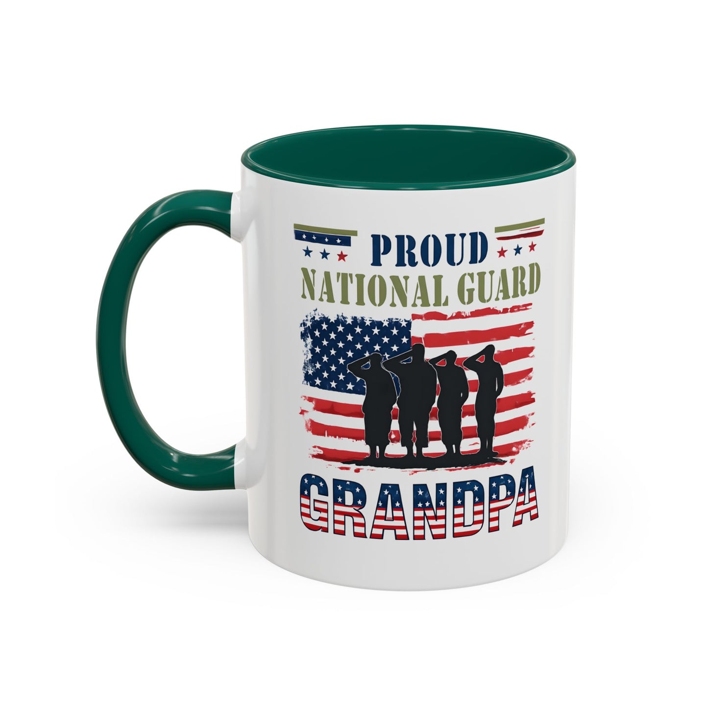 National Guard, Proud Grandpa Coffee Mug, Veteran Appreciation, Gift for Heroes, Military Family Gift