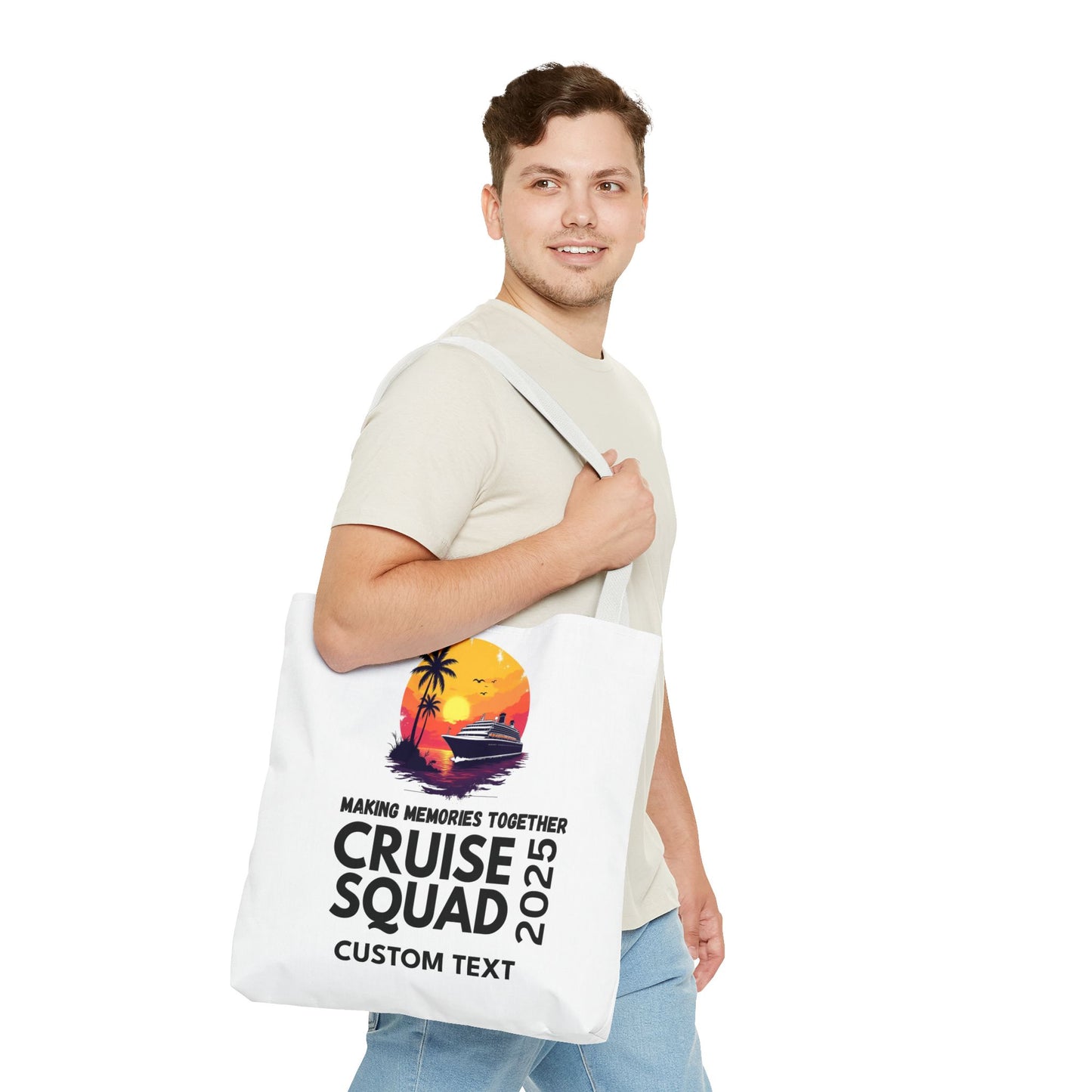 Personalized Cruise Squad Tote Bag, Family Cruise 2025, Matching Tote Bag, Vacation Tote, Family Vacation 2025, Cruise Bag