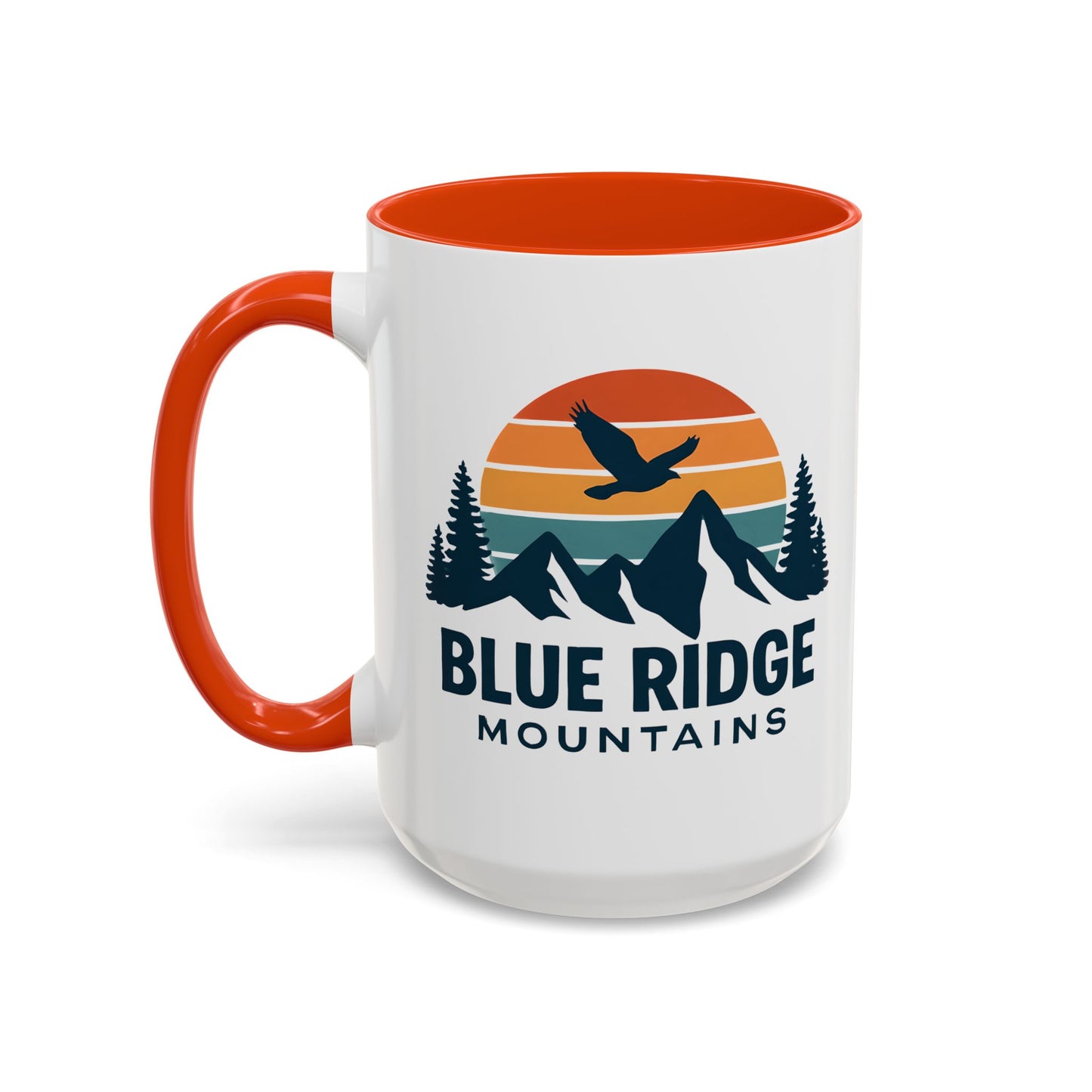 Blue Ridge Mountains, One Happy Camper, Accent Coffee Mug, Blueridge Mug, Blue Ridge Parkway, Camping Coffee Mug, Camping Gift