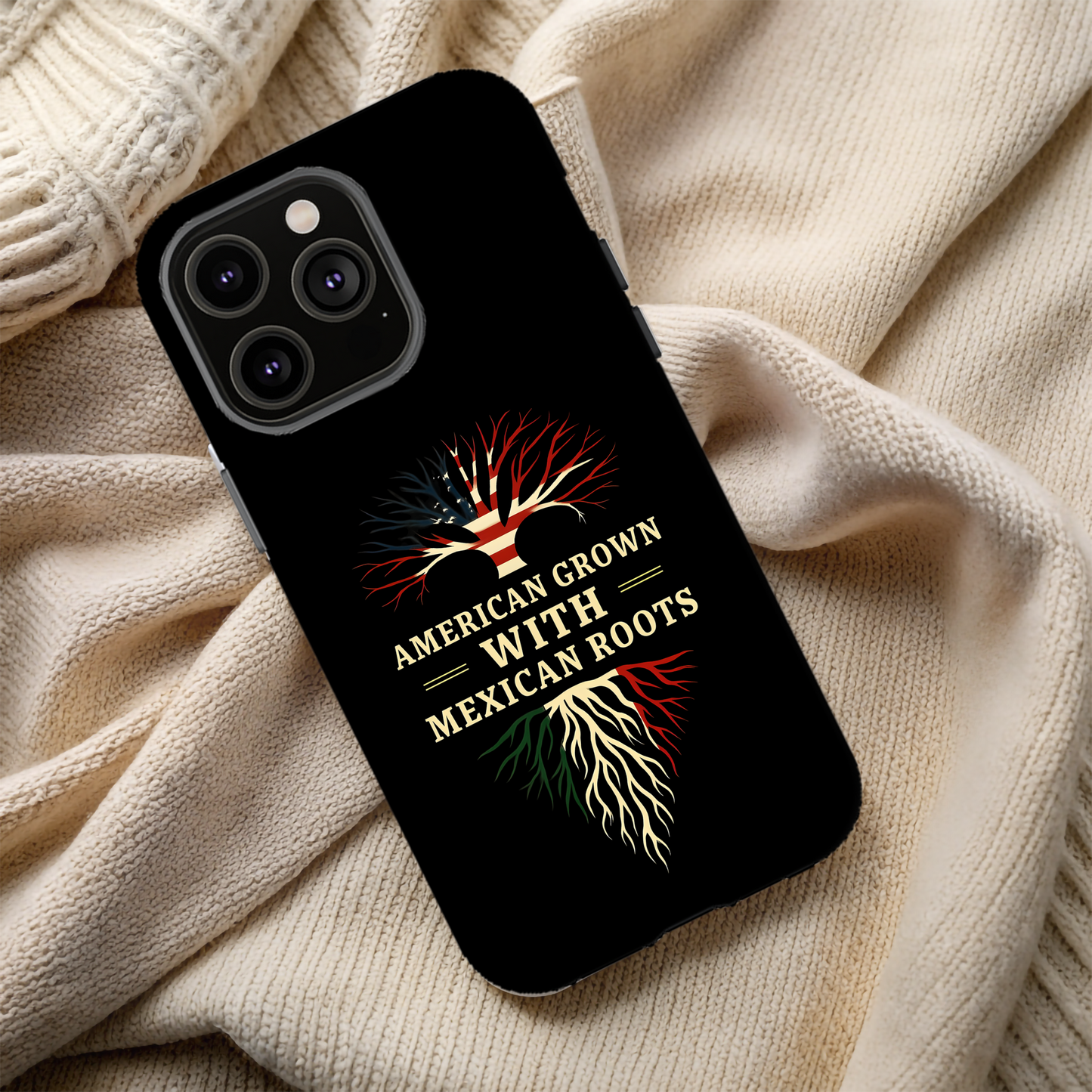 American Grown Magnetic Phone Case, Custom Tough Phone Cover, Unique Phone Accessory, Gift for Her, Multicultural Pride