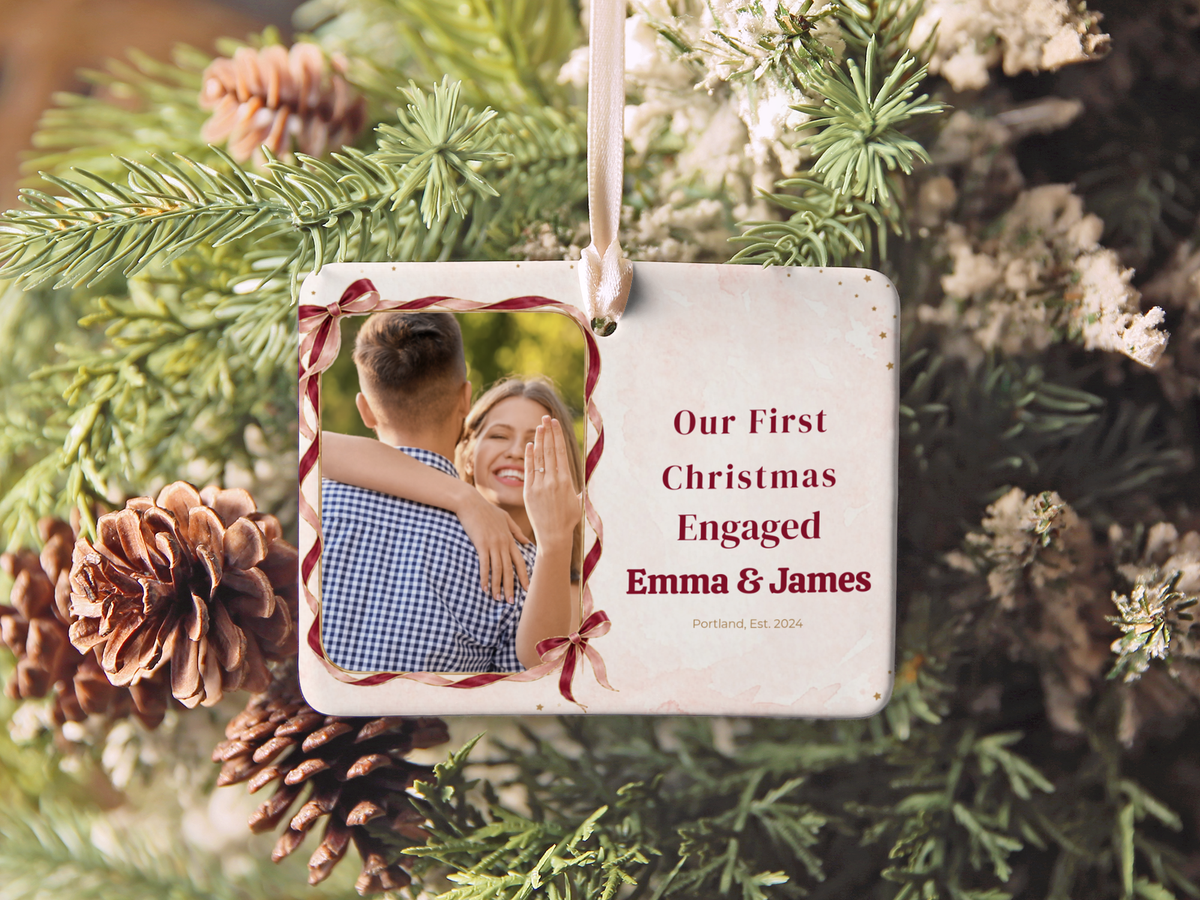 DESIGN F - Satin Ribbon Photo Frame