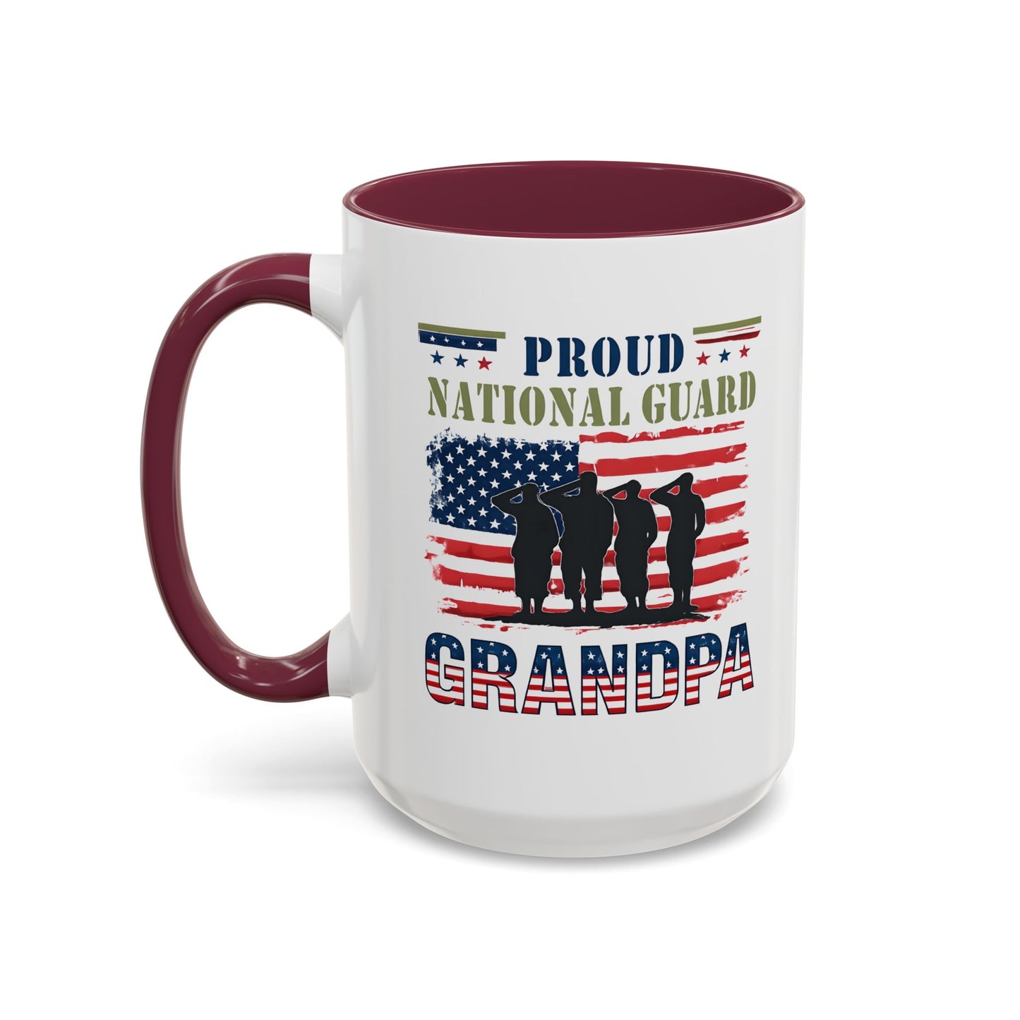 National Guard, Proud Grandpa Coffee Mug, Veteran Appreciation, Gift for Heroes, Military Family Gift