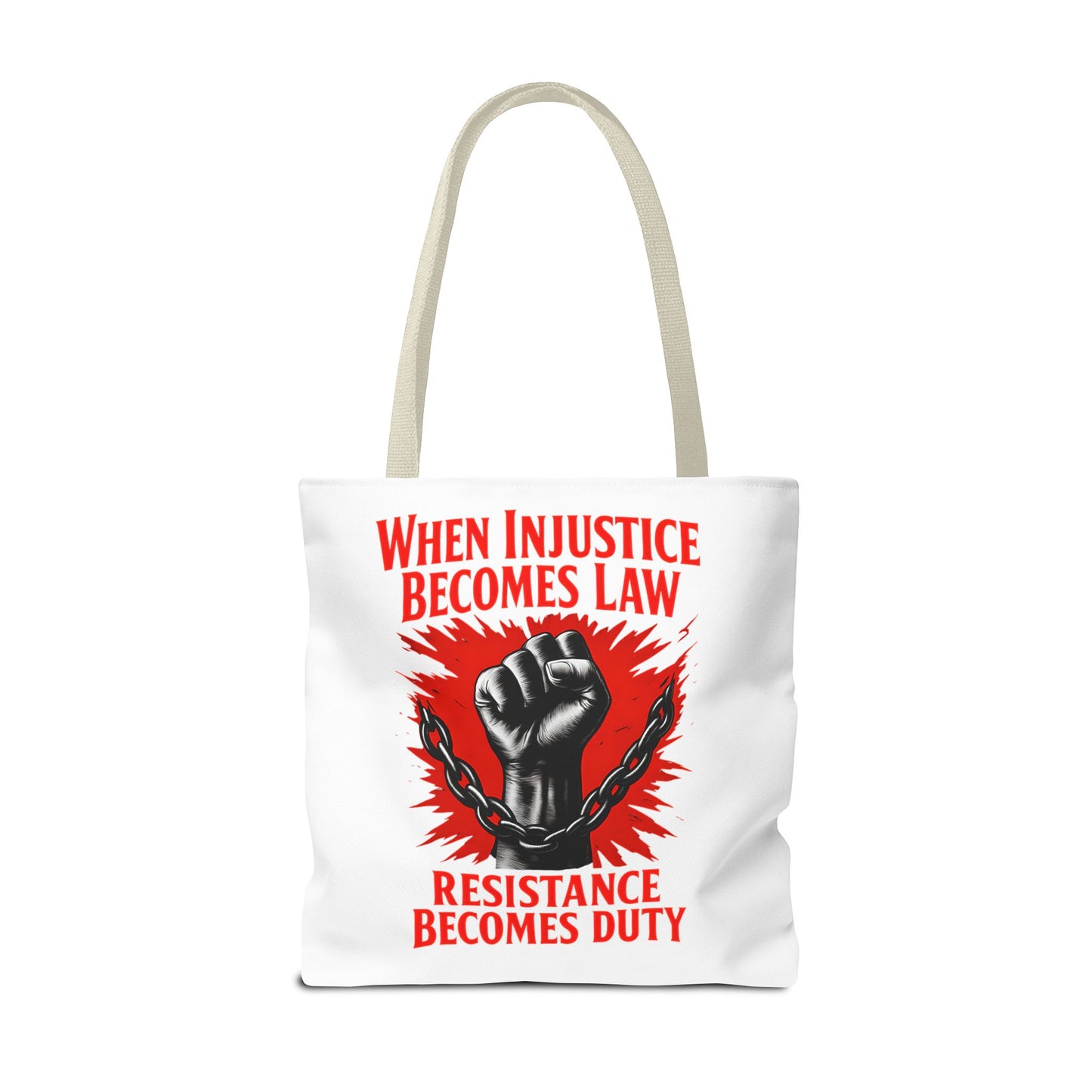 Resistance Duty Tote Bag, Political Protest Tote, Graphic Tote Bag, Subtle Anti Trump, Trendy Tote Bag, Injustice Law