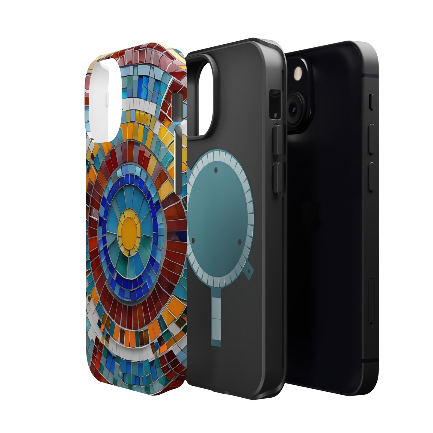 Vibrant Mosaic  iPhone Case - Colorful iPhone Cover, Unique Phone Accessory, MegSafe iPhone cover