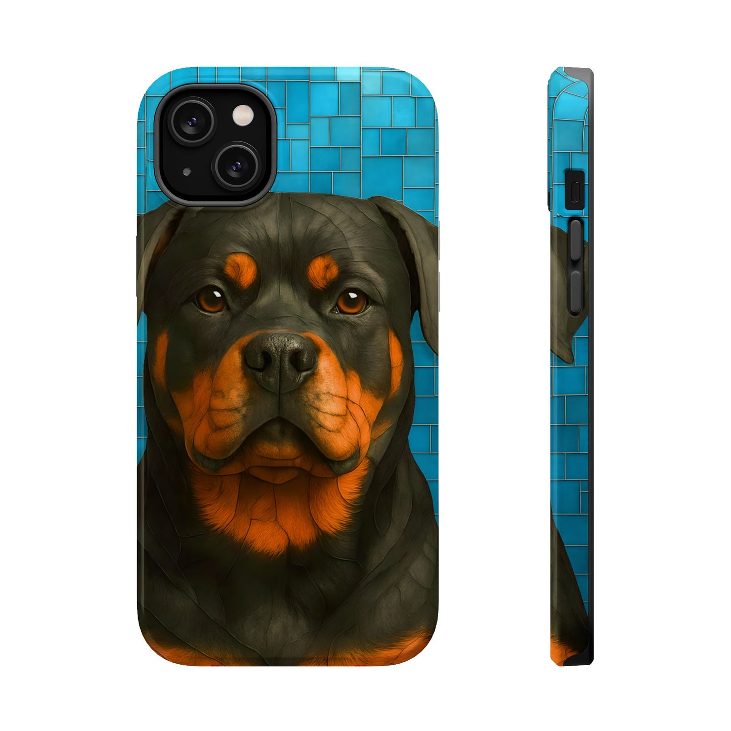 Rottweiler Mosaic Phone Case, Rottie Mama Phone Cover, Rottweiler Mama Gift, Dog Lover Gift, iPhone Dog Case