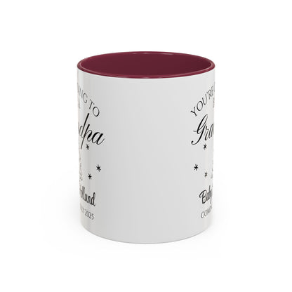 You’re Going to Be a Grandpa Mug, Pregnancy Announcement Coffee Cup, New Grandpa Gift, Baby Reveal Mug for Grandparents, Personalized Baby Announcement