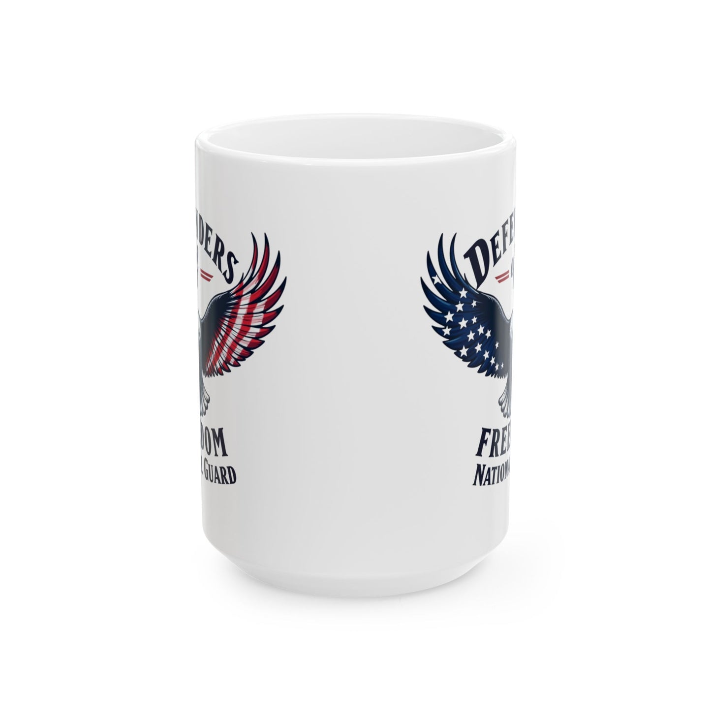 Army National Guard Mug, Patriotic Coffee Cup, Eagle Flag Design, Veteran Appreciation, American Pride Gift, 11oz 15oz