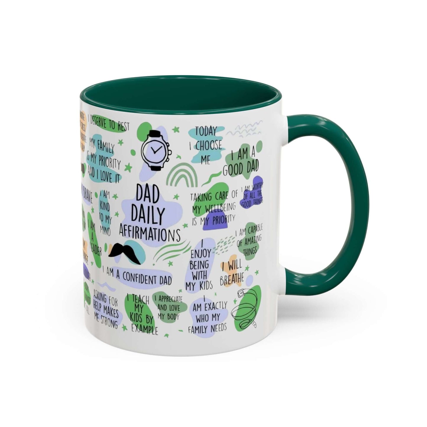Dad Affirmations Multi Color Mug