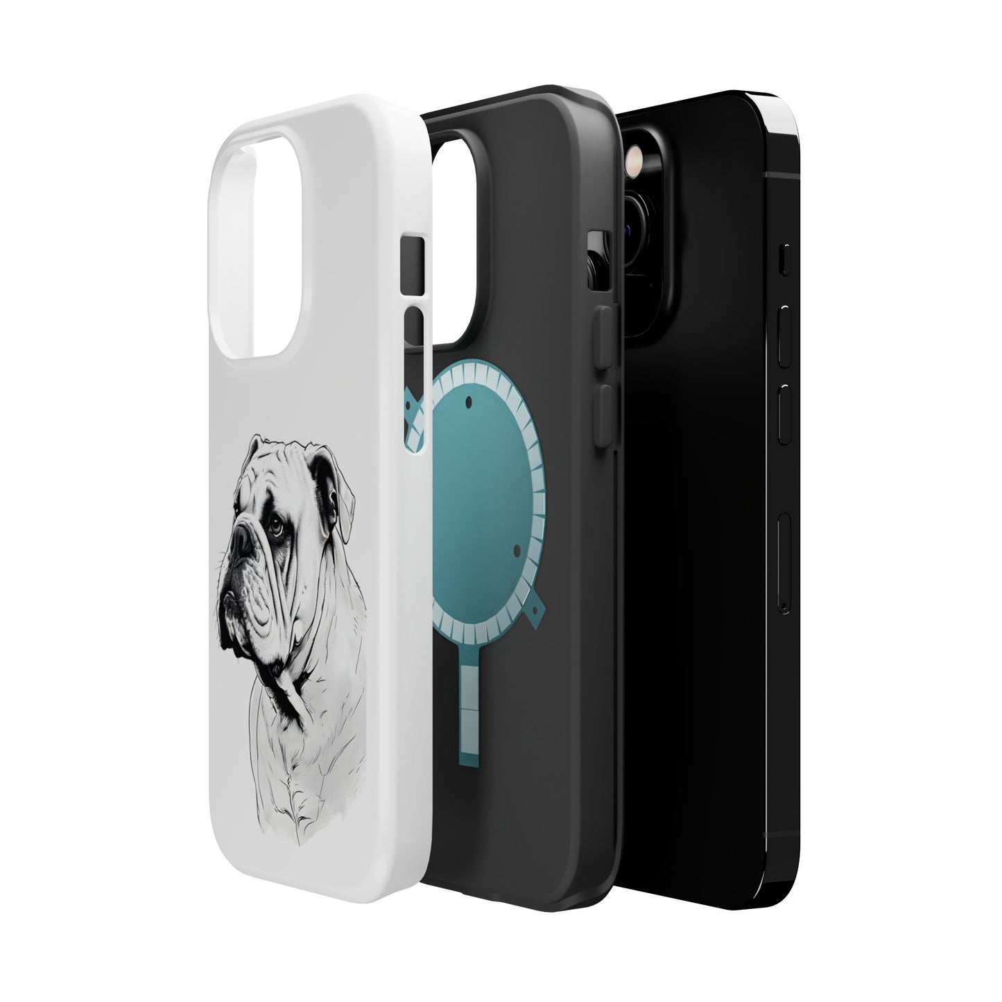 Bulldog Magnetic Tough Cases - Durable Phone Protection, Pet Lovers Gift, Animal Accessories, Unique Design, Personalized Tech