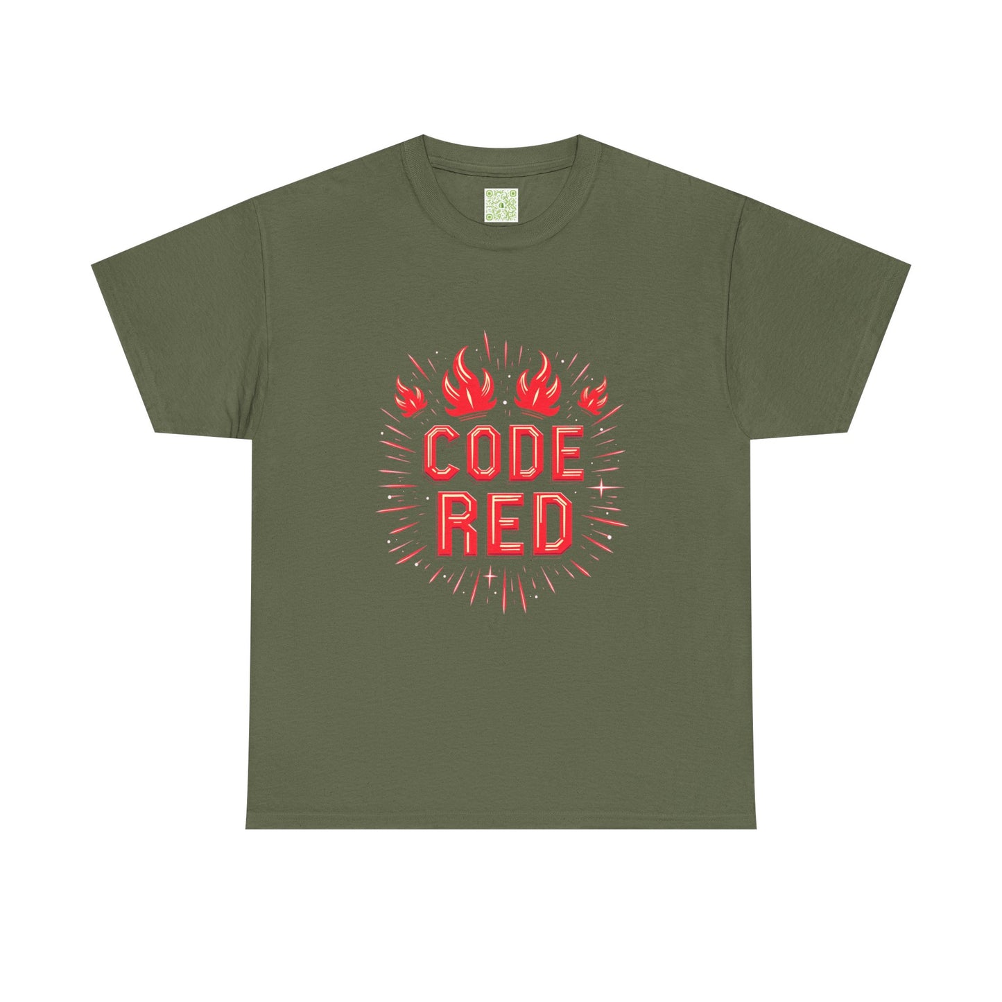 Firefighter Code Red Tee, Firefighting T-Shirt, Fireman Gift, Firefighter Gift, Thin Red Line, Bravery Inspired Shirt, Firefighting Tee