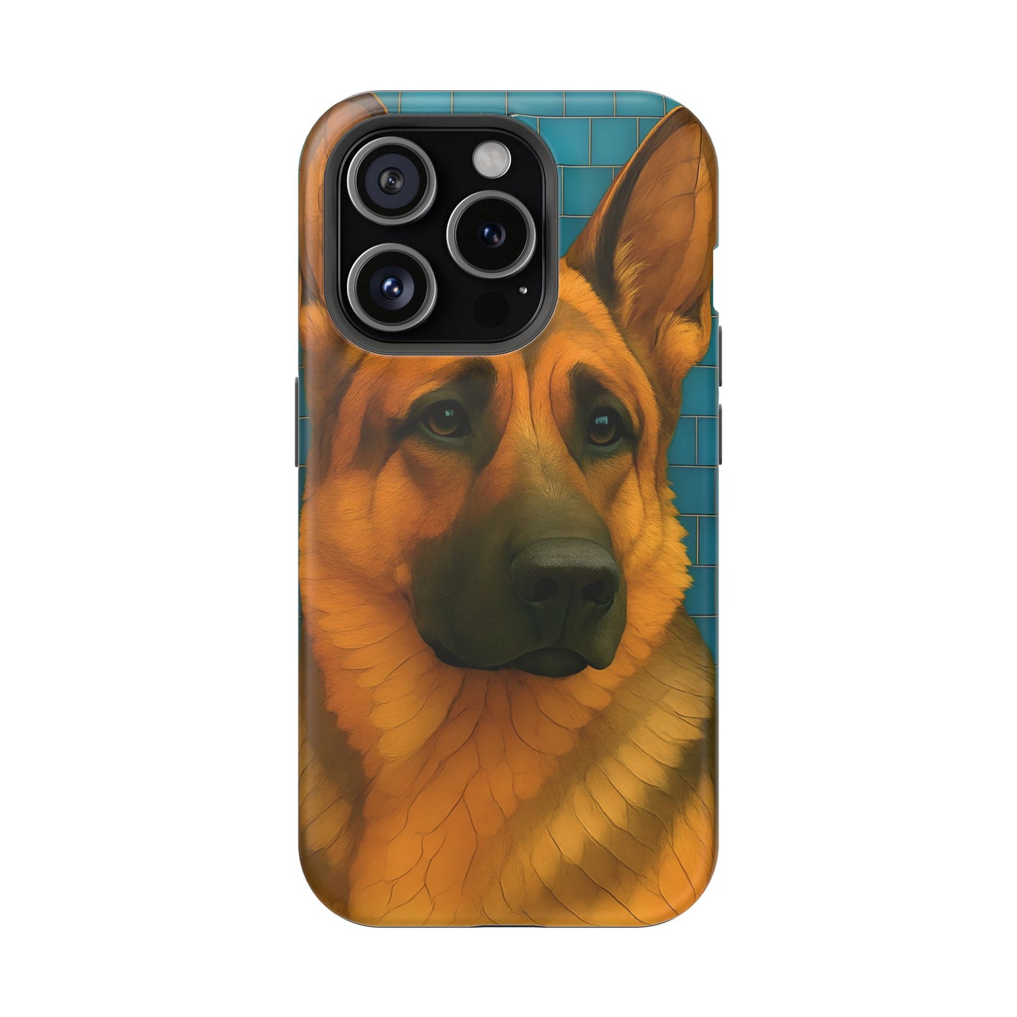 German Shepherd Mosaic Phone Case, German Shepherd Mom Gift, Dog Phone Case, Pet Gift, Dog Lover Present, iPhone Dog Case