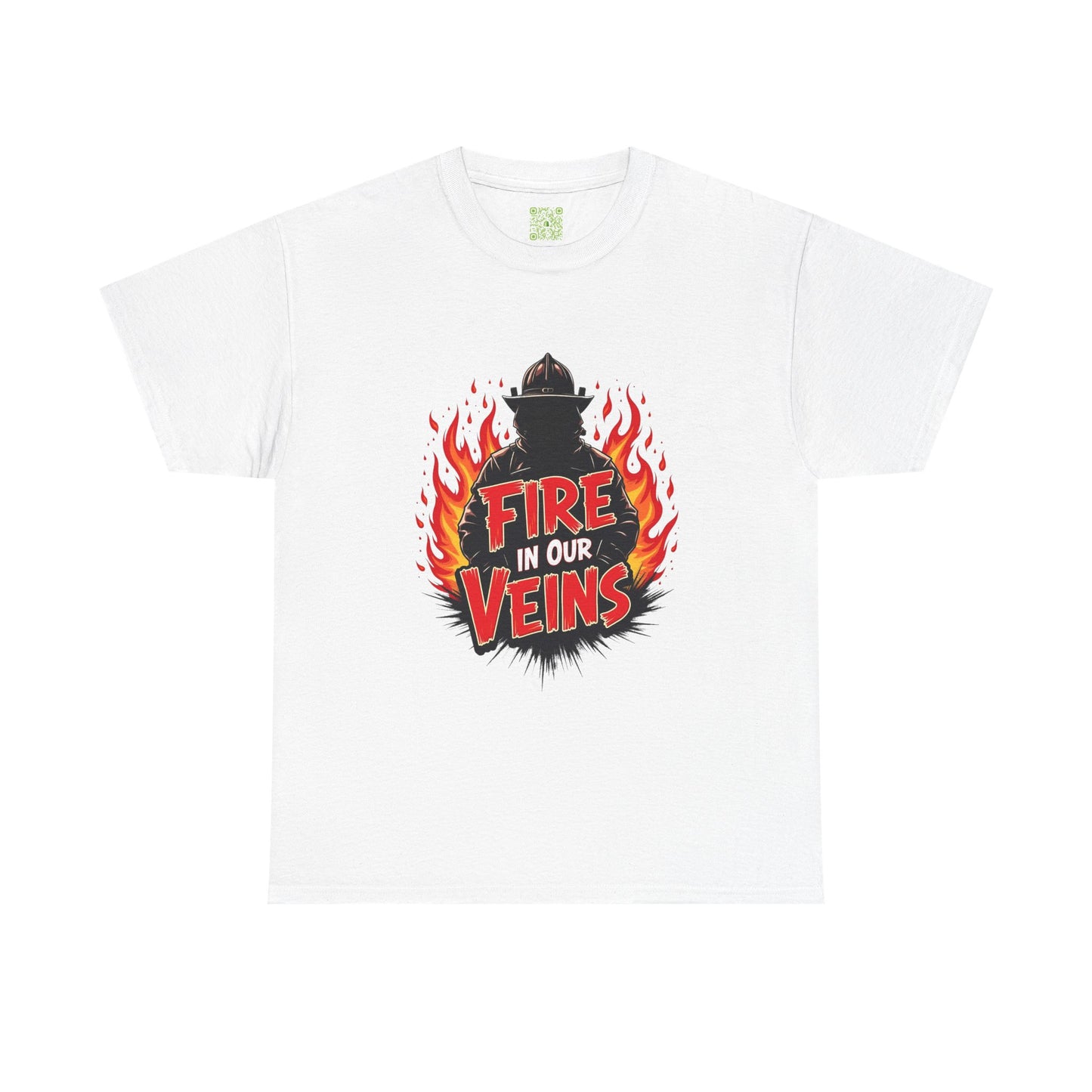 Firefighter Fire in Our Veins TShirt, Firefighter Gift, Firefighting Tee, Thin Red Line, Fireman T-Shirt, Fire Fighting