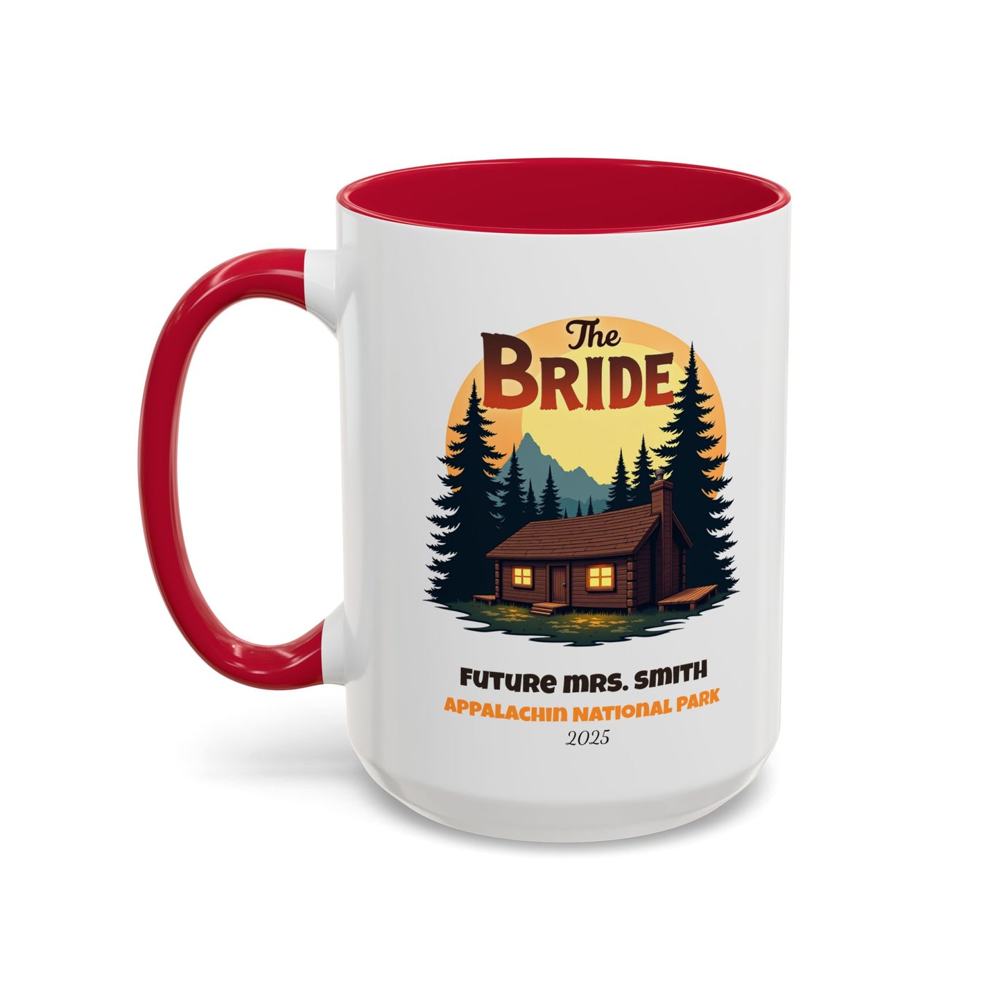 Camp Bride Accent Coffee Mug, Hen Party Favors, Bachelorette Cup, Girls Trip Gifts, Camp Bach, Bride Tribe