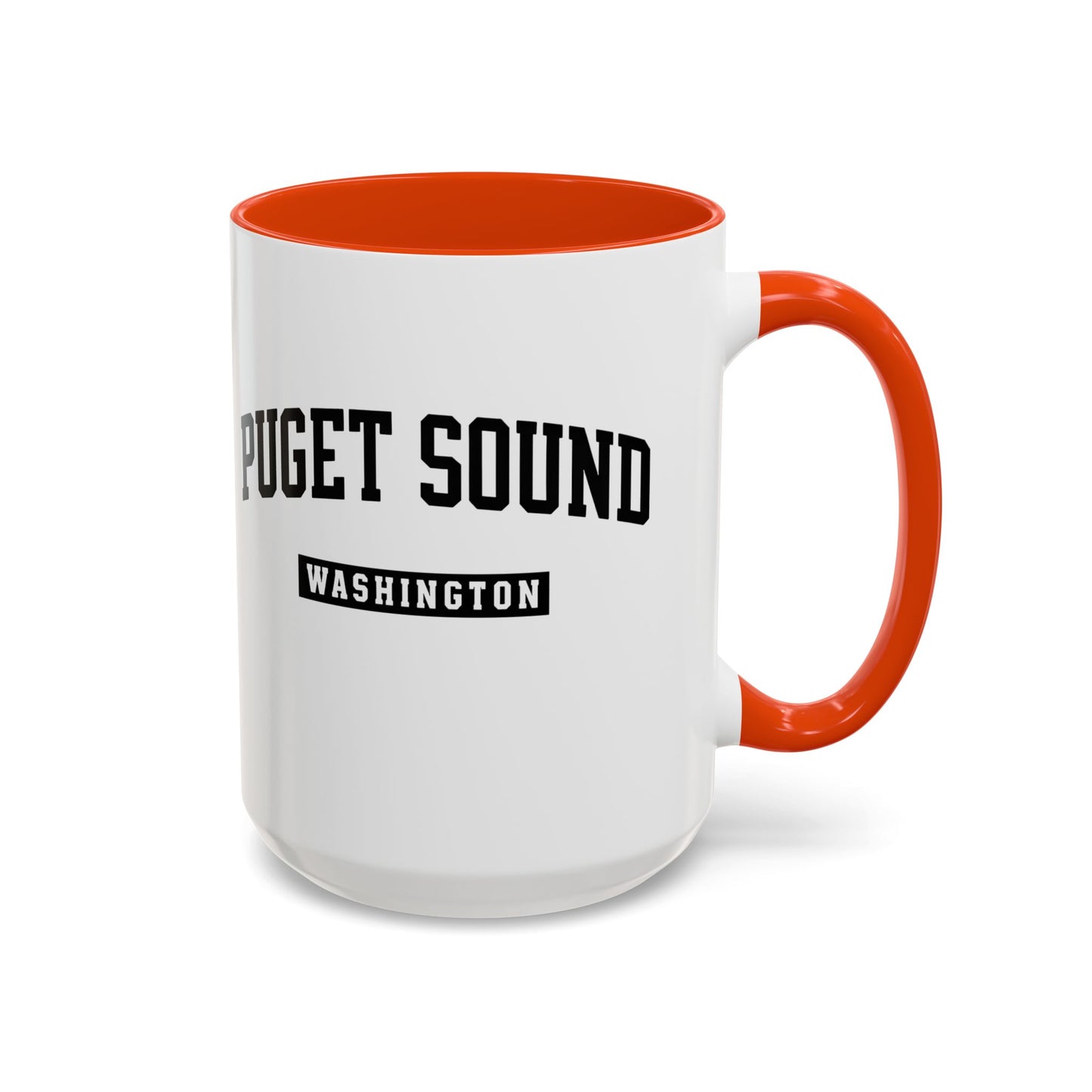Seattle, Tacoma, Puget Sound Washington Accent Coffee Mug, Tacoma, Puget Sound Gift, Puget Sound WA, Washington Souvenir, Puget Sound Mug