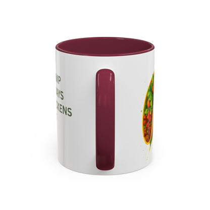 Trump Always Chickens Out TACO Mug, Subtle Anti Trump, Democrat Gift Mug, Funny Liberal Gift, Political Mug