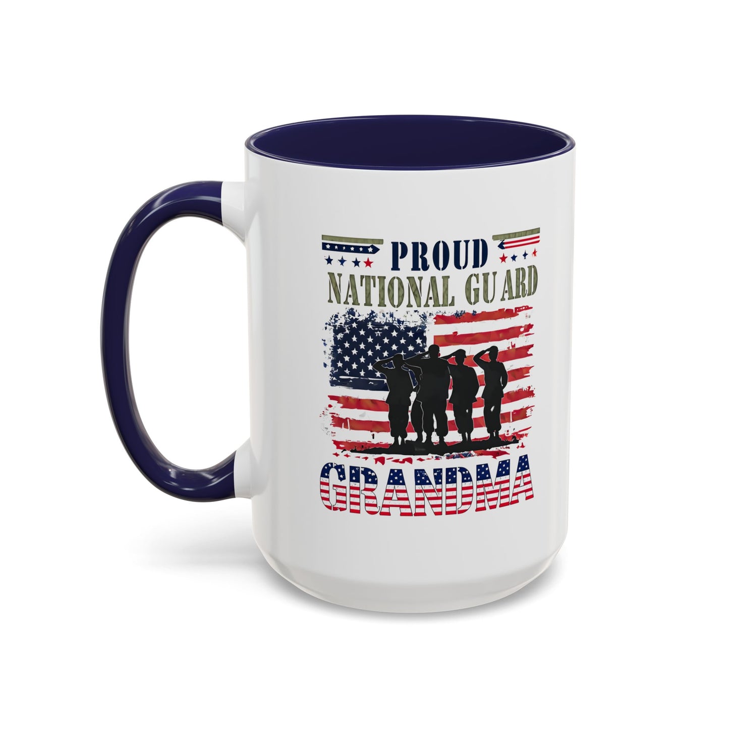 Patriotic National Guard Grandma Mug, Army National Guard, Gift for Heroes, Veteran Appreciation, Military Family Gift