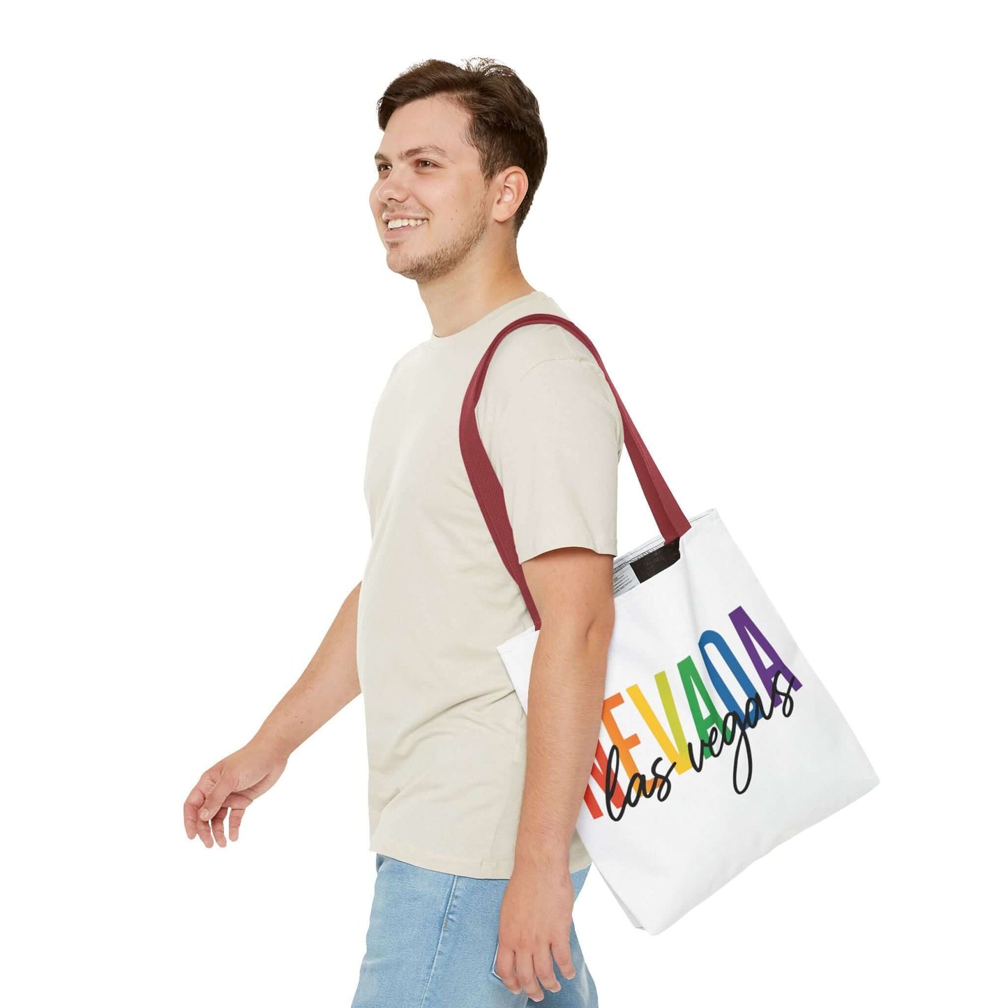 Pride Las Vegas Nevada Tote, Pride Month Tote, Bisexual Pride Bag, LGBT Tote, Transgender Gift, Lesbian Tote, Equal Rights Bag