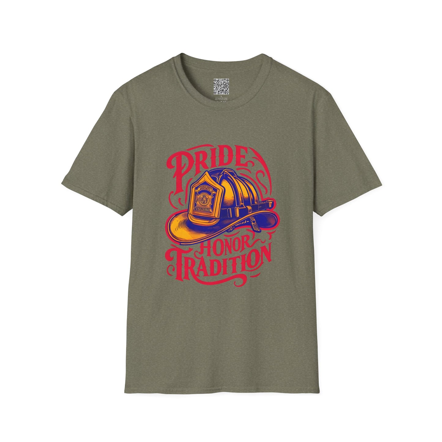 Firefighter Pride T-Shirt, Honor Tradition Tee, Unisex Softstyle Shirt, First Responder Gift, Fire Department Apparel