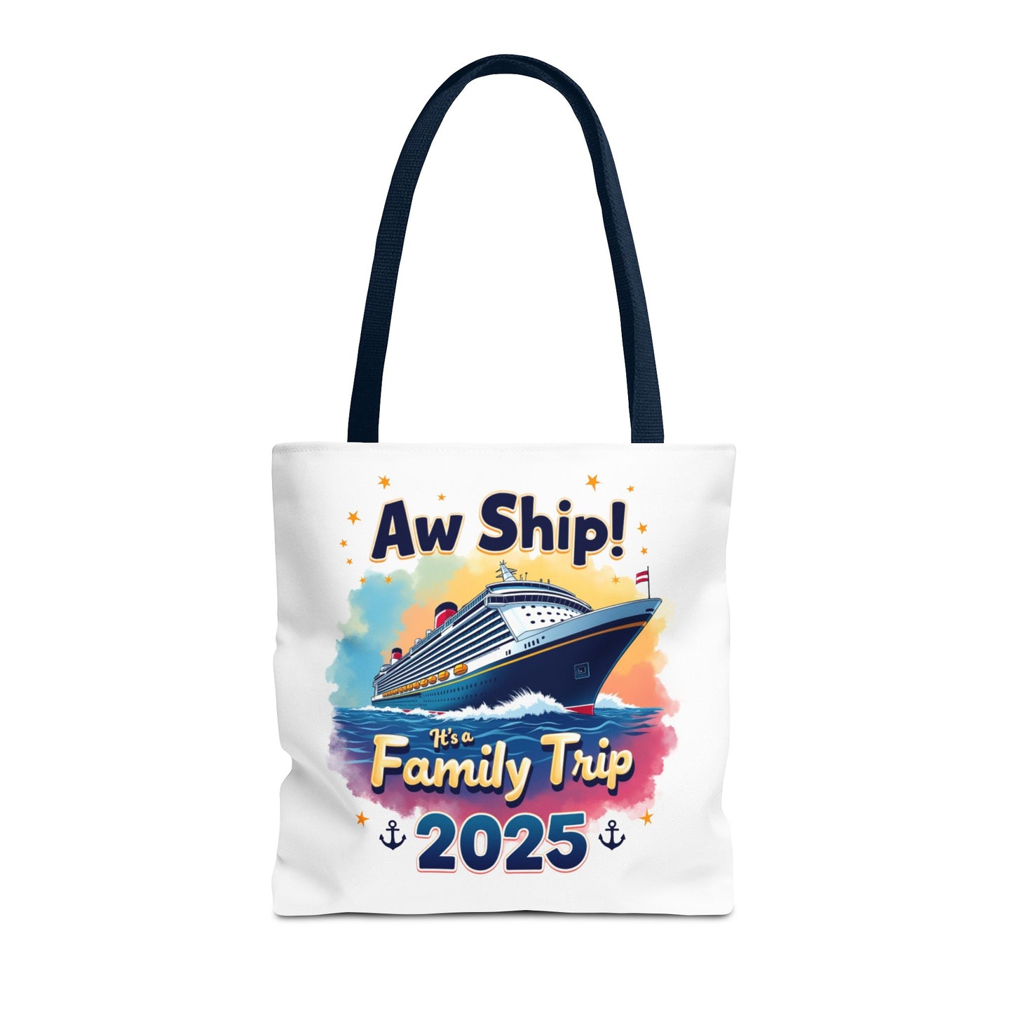 Aw Ship Family Cruise Tote Bag, Family Vacation 2025, Custom Travel Shirt, Cruise Squad 2025, Cruise Mode On, Cruise Life Shirt