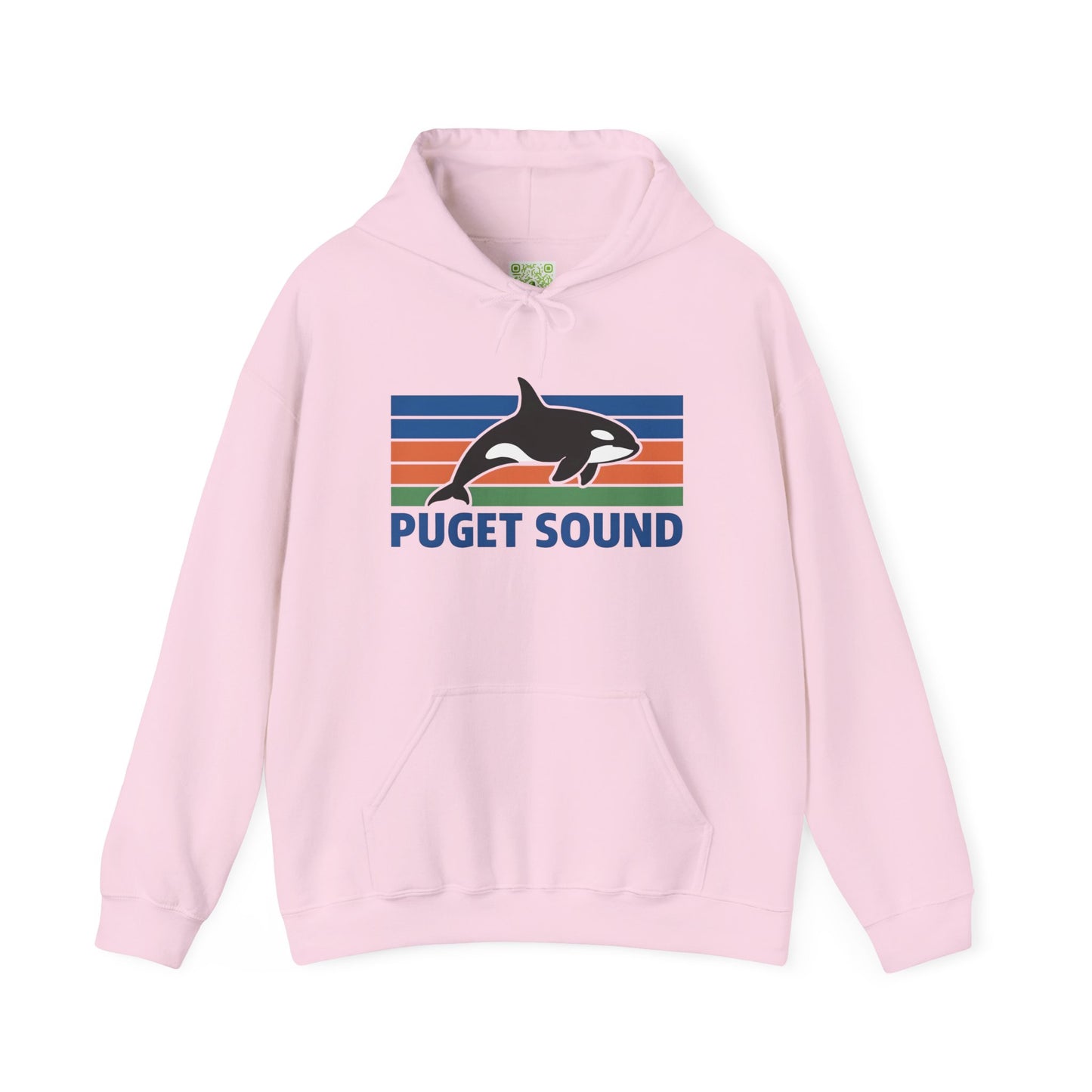 Vintage Puget Sound Orca Hoodie, Orca Shirts, Whale Sweatshirt, Respect The Locals, Whale Gifts, Whale Watching Shirt