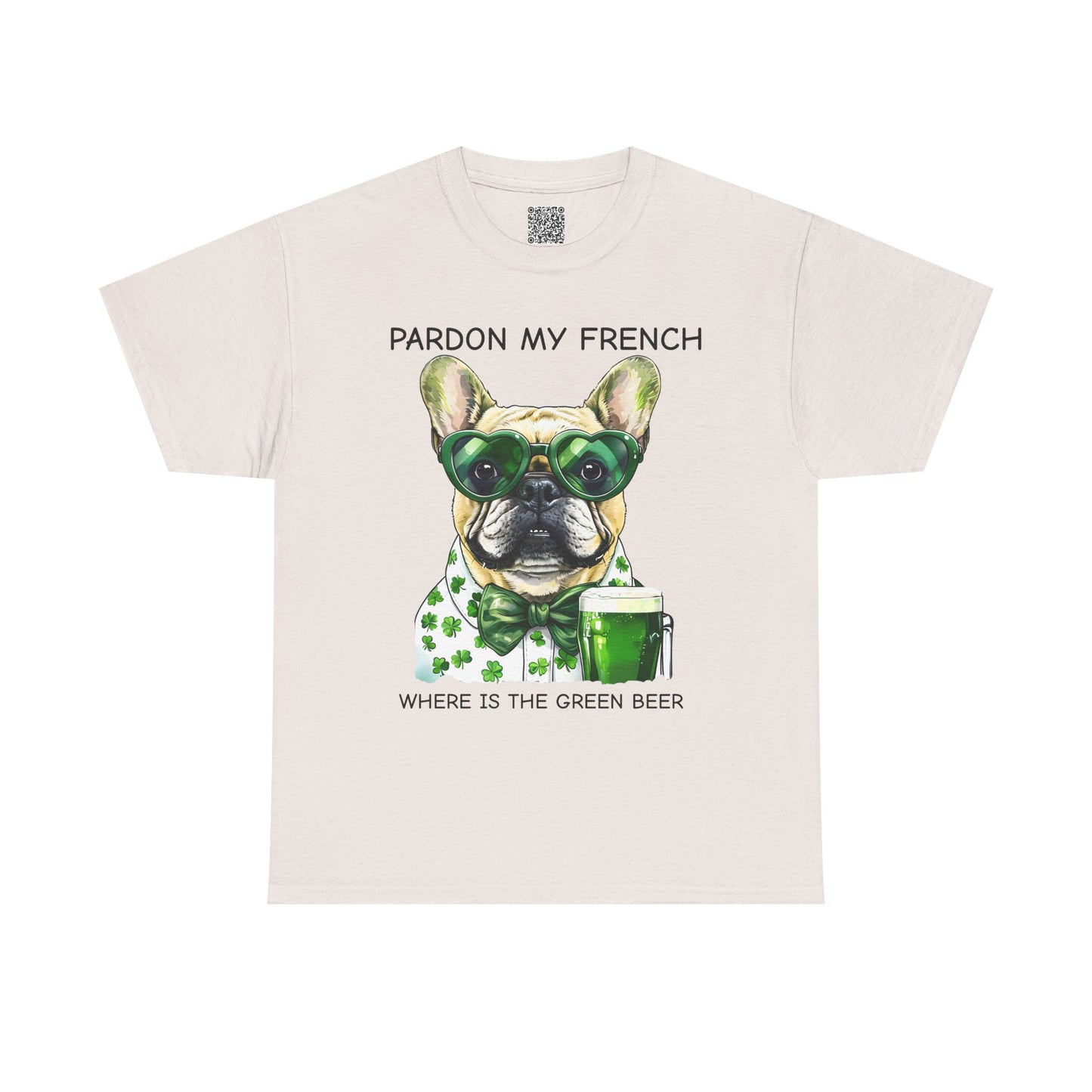 Lucky Paws St. Patricks Day Dog Lover Tee, Funny Green Beer French Bulldog Shirt