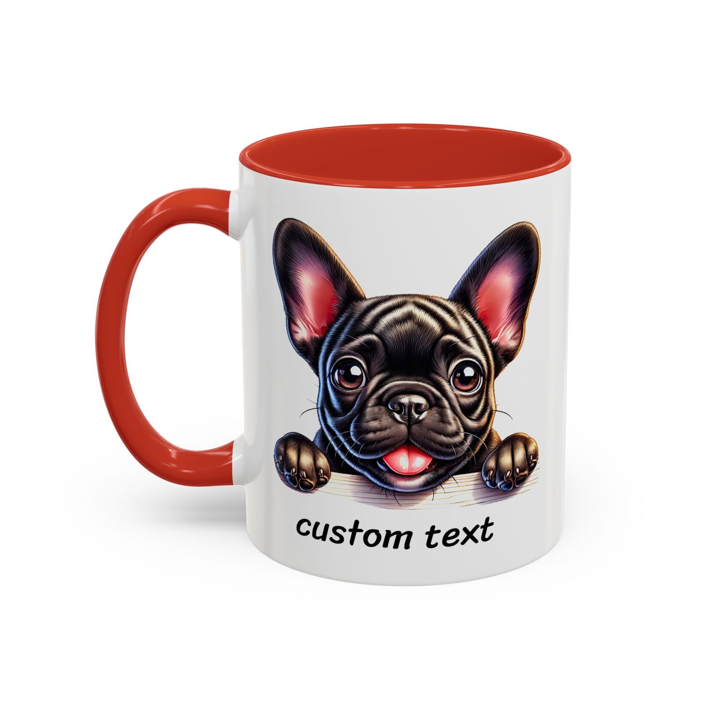 Funny Dog Lover French Bulldog Accent Mug - "Dog is Friendly, I am Not"