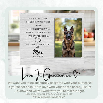 Pet Memorial Gift - Pet Remembrance Gift Memorial - Remembrance Plaque - Vertical
