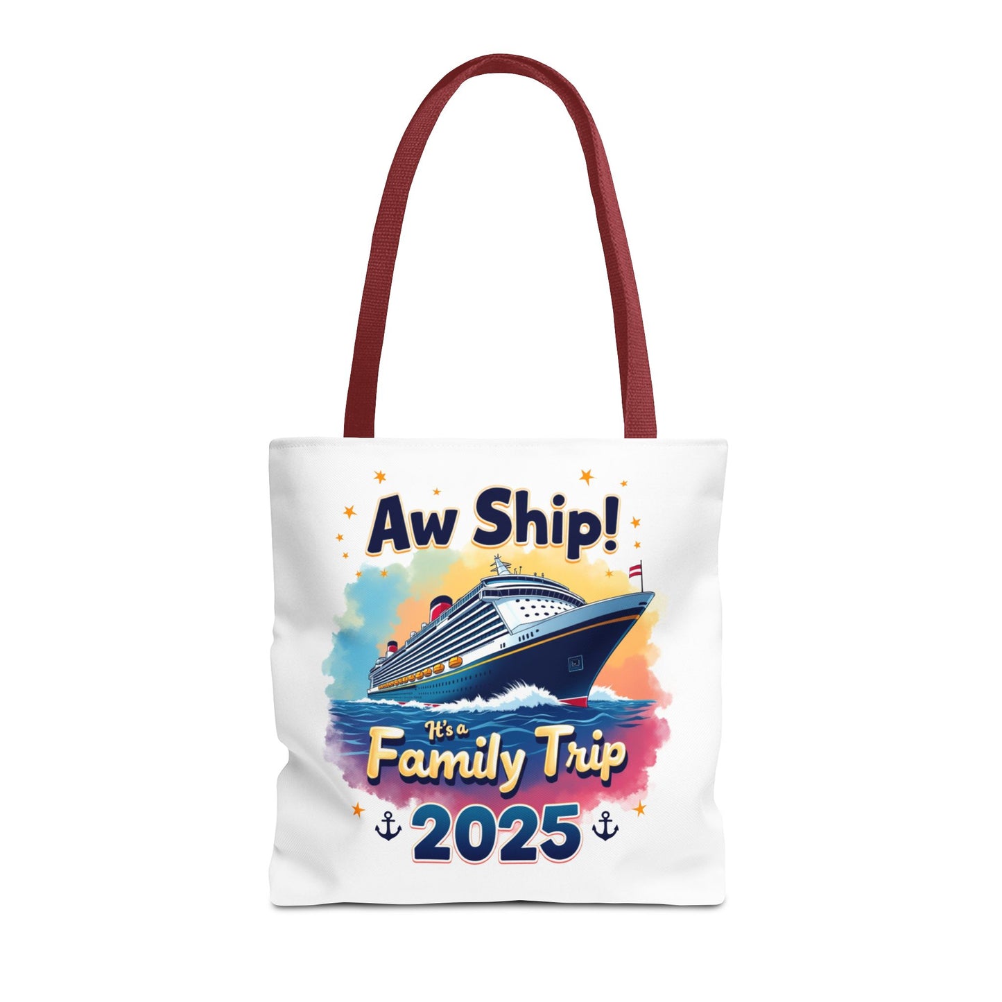 Aw Ship Family Cruise Tote Bag, Family Vacation 2025, Custom Travel Shirt, Cruise Squad 2025, Cruise Mode On, Cruise Life Shirt