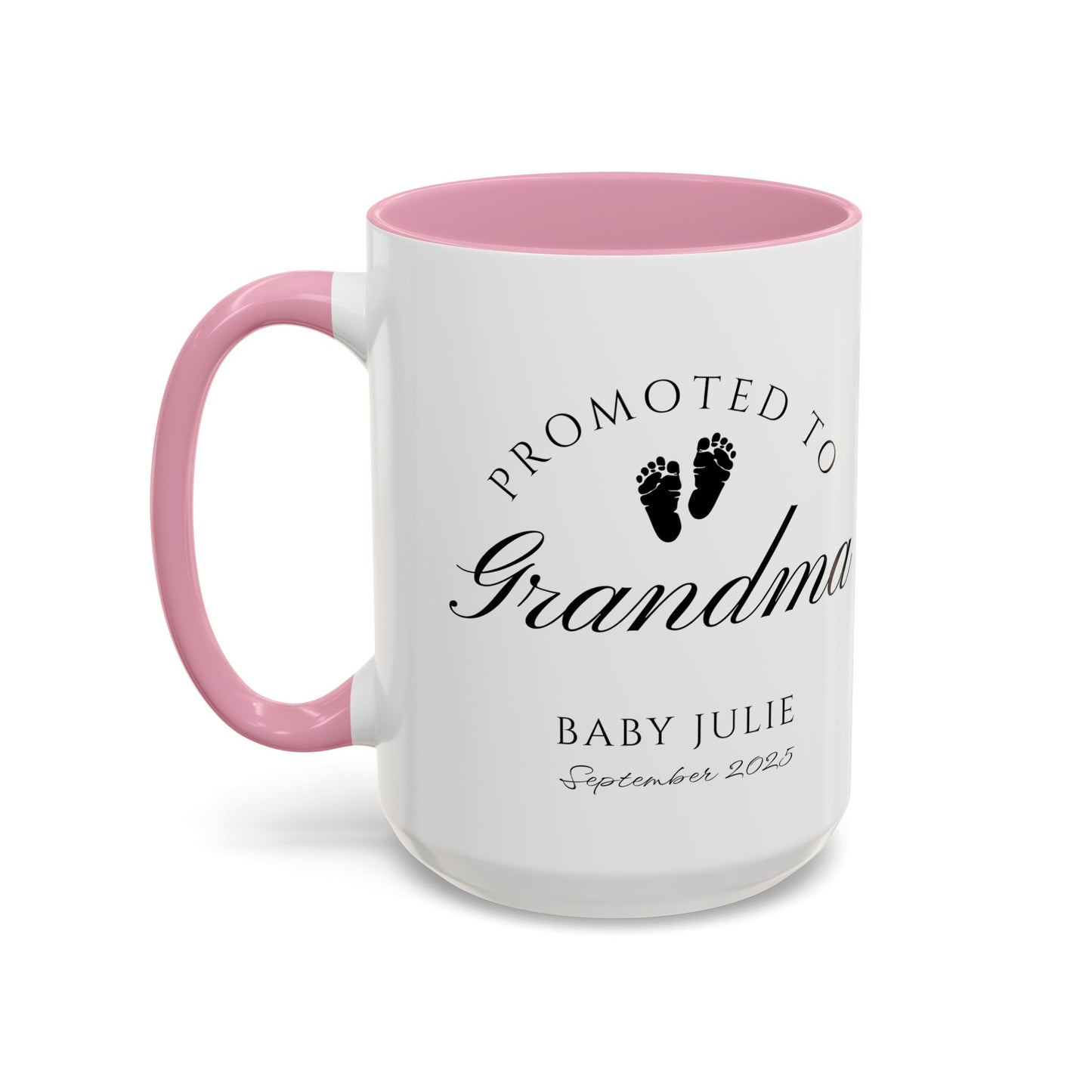 Promoted to Grandma Mug, Pregnancy Announcement Coffee Cup, Baby Reveal Gift, New Grandparent Mug, Grandma to Be Gift, Custom Baby Announcement