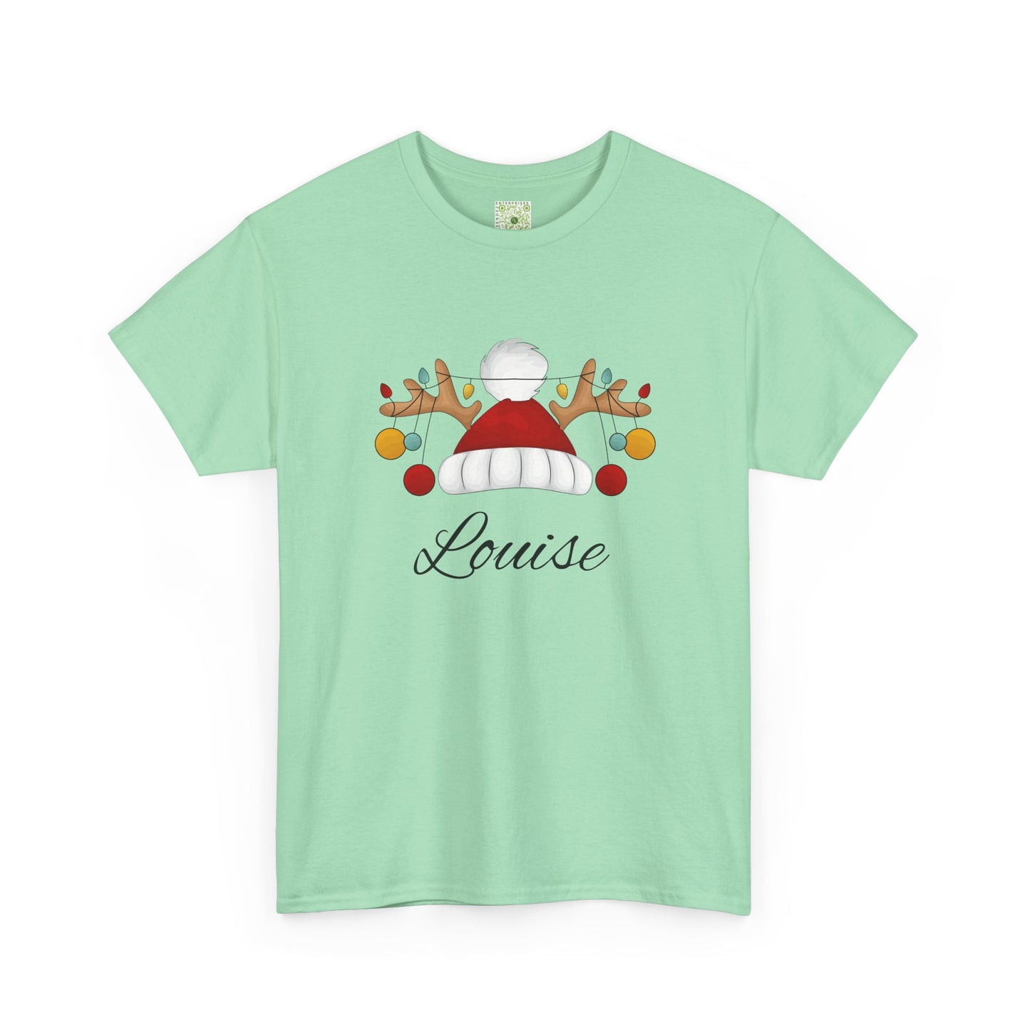 Santa Hat, Personalized Shirt, Reindeer Lights Christmas Shirt, Funny Holiday Tee, Matching Family Christmas Outfit, 2025 Gift