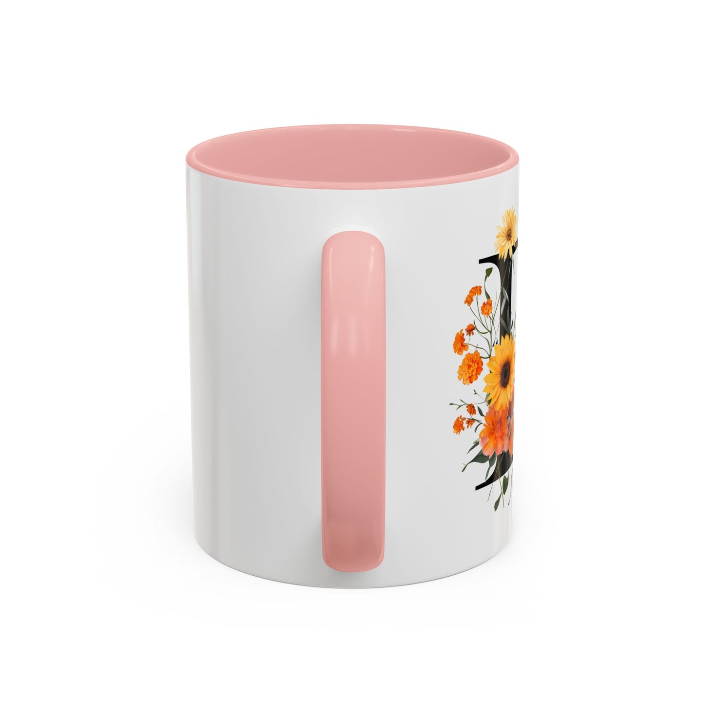 Personalized Floral Monogram - Letter R - Elegant Accent Coffee Mug – Personalized Mothers Day Gift