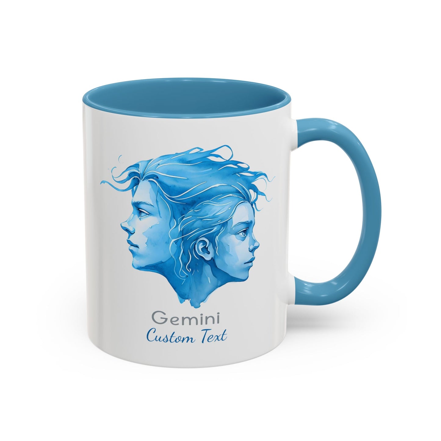 Personalized Gemini Accent Coffee Mug, Zodiac Mug, Astrology Mug, Gemini Birthday Gift, Gemini Zodiac Gift, Custom Zodiac Gift