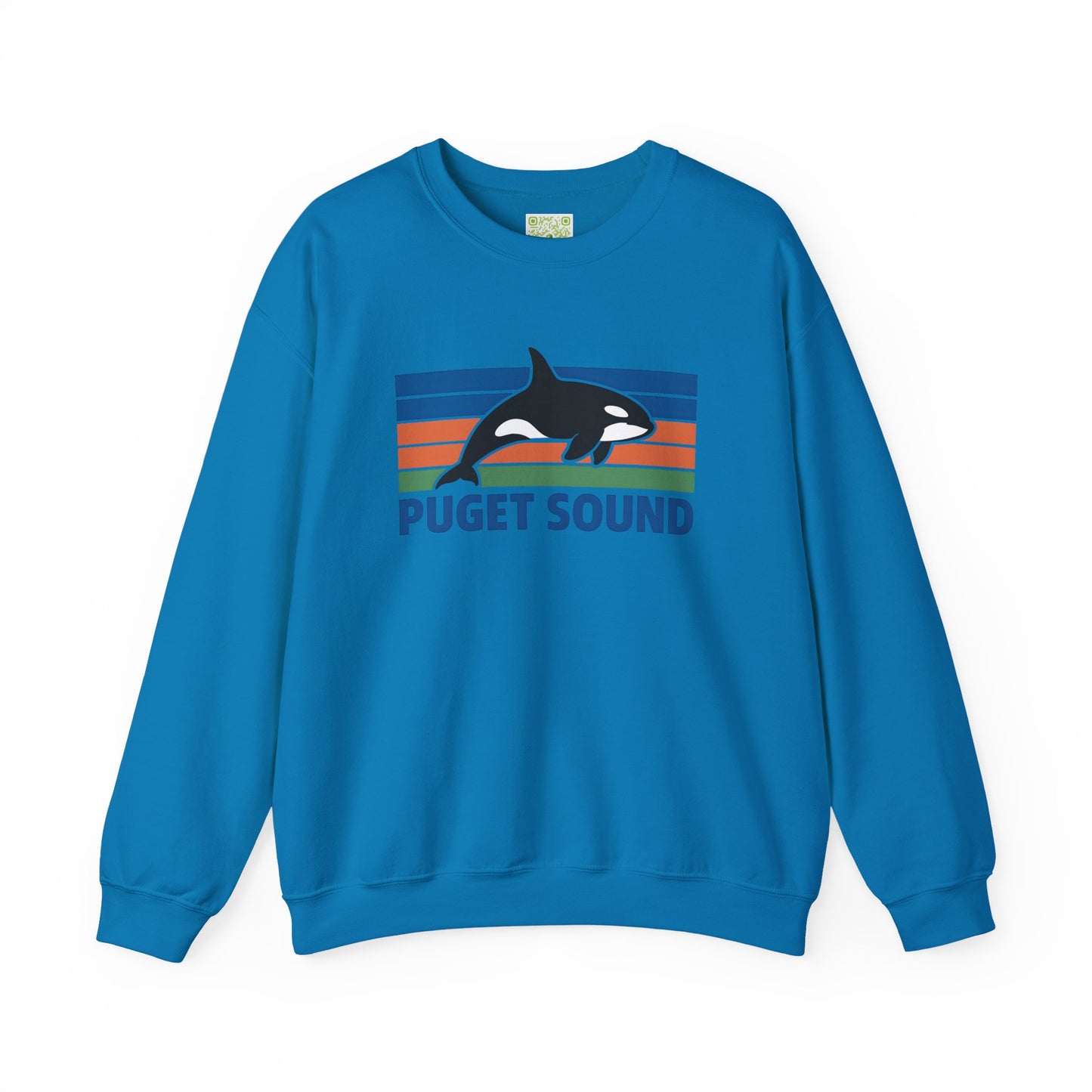 Puget Sound Orca Whale Crewneck Sweatshirt, Orca Whale Shirt, Whale Sweatshirt, Orca Shirts, Whale Gift