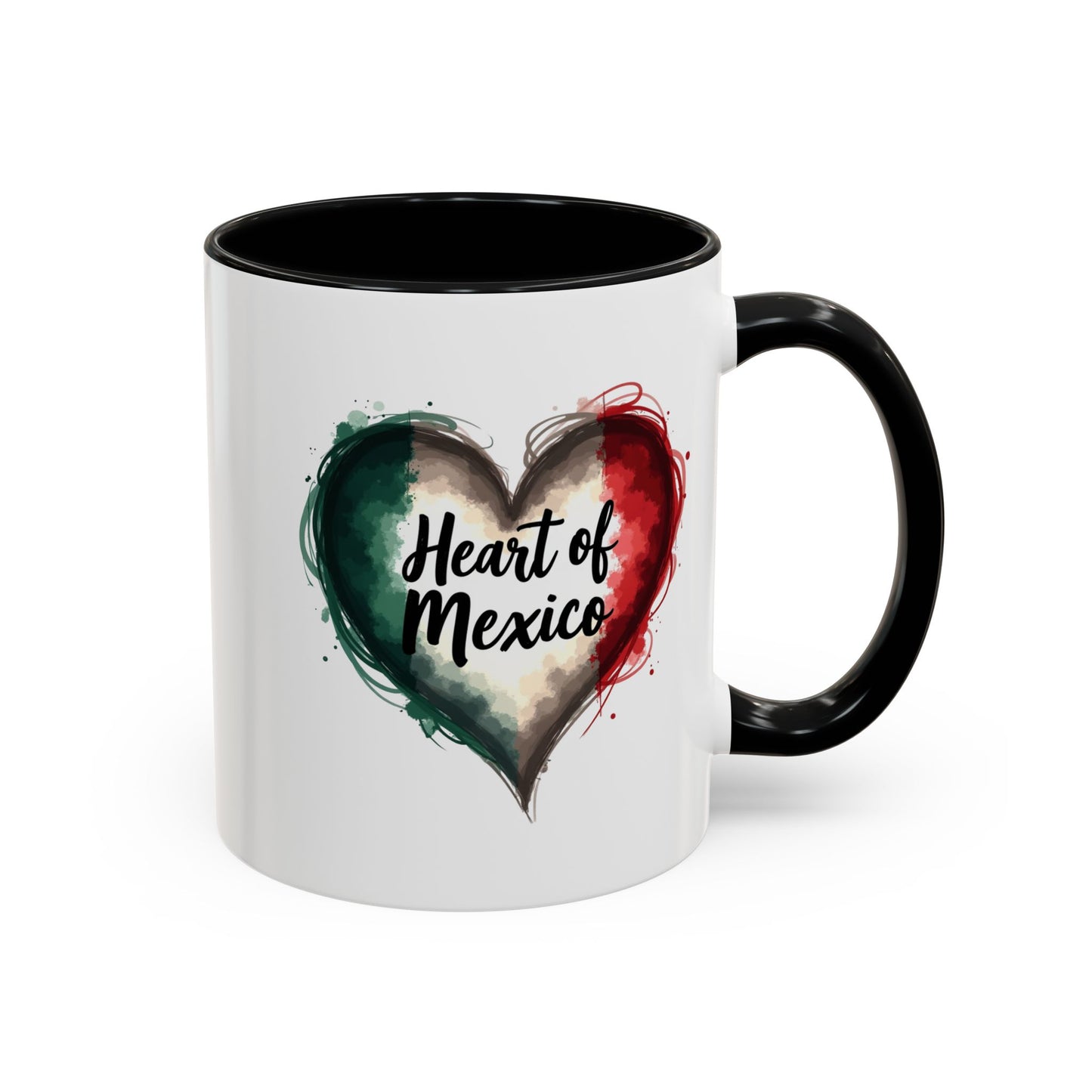 Heart of Mexico Coffee Mug, Hispanic Heritage Mug, Mexican Pride Gift, Immigrant Rights, Mexican Culture, Resistance Mug