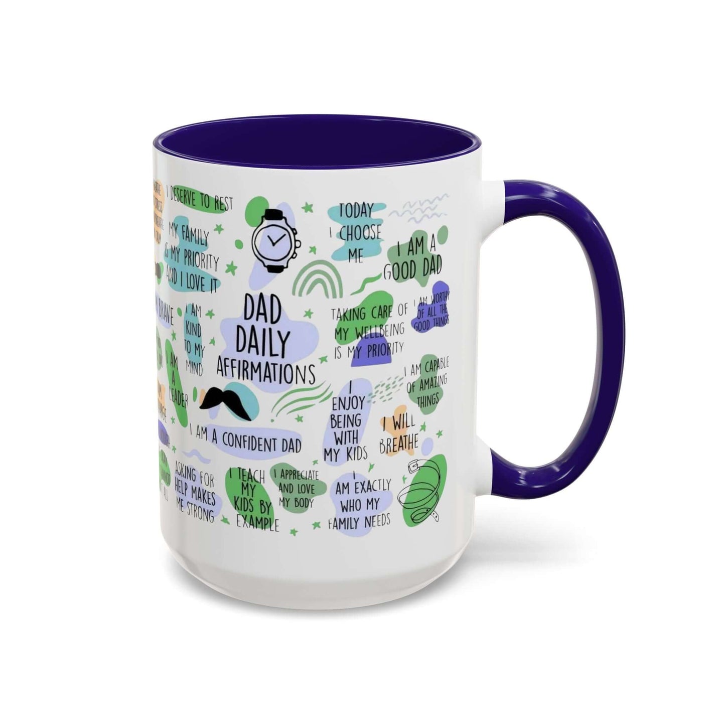 Dad Affirmations Multi Color Mug