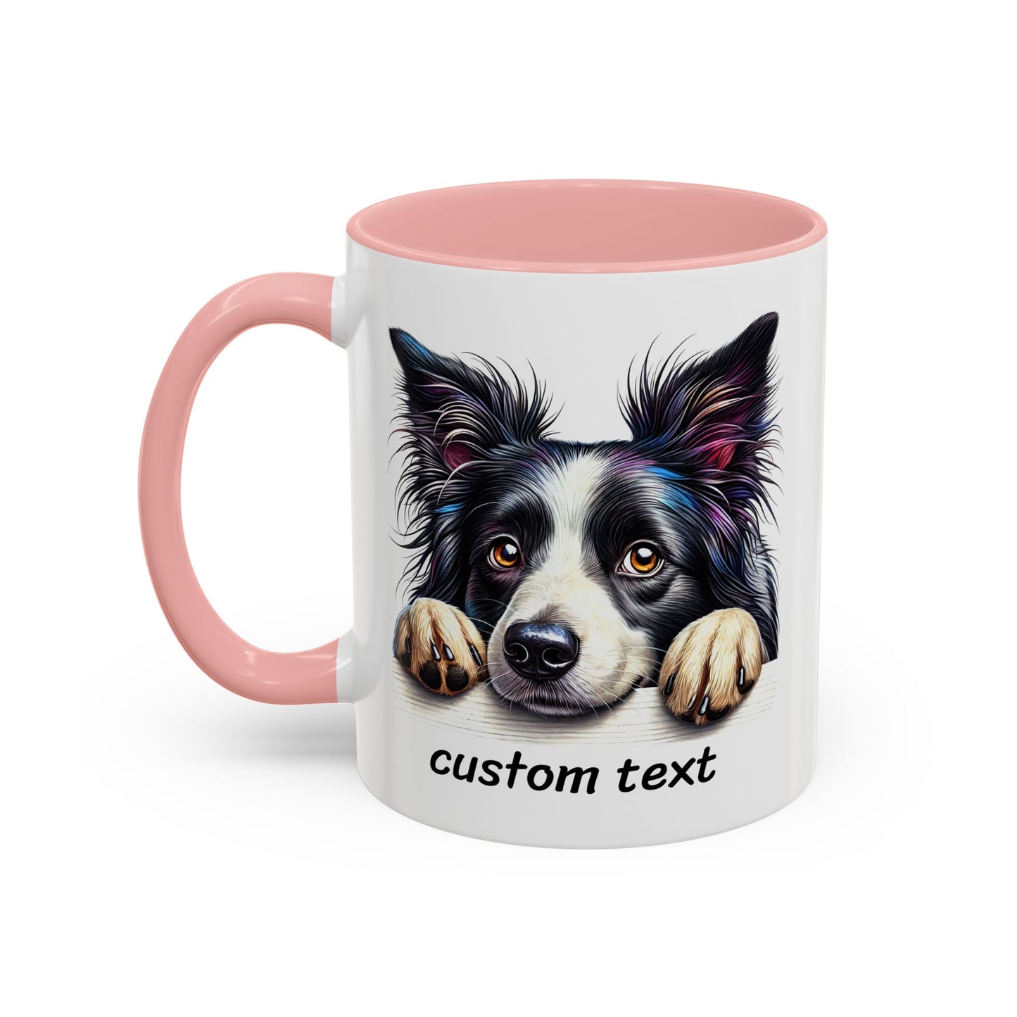 Funny Dog Lover Border Collie Accent Mug - "Dog is Friendly, I am Not"