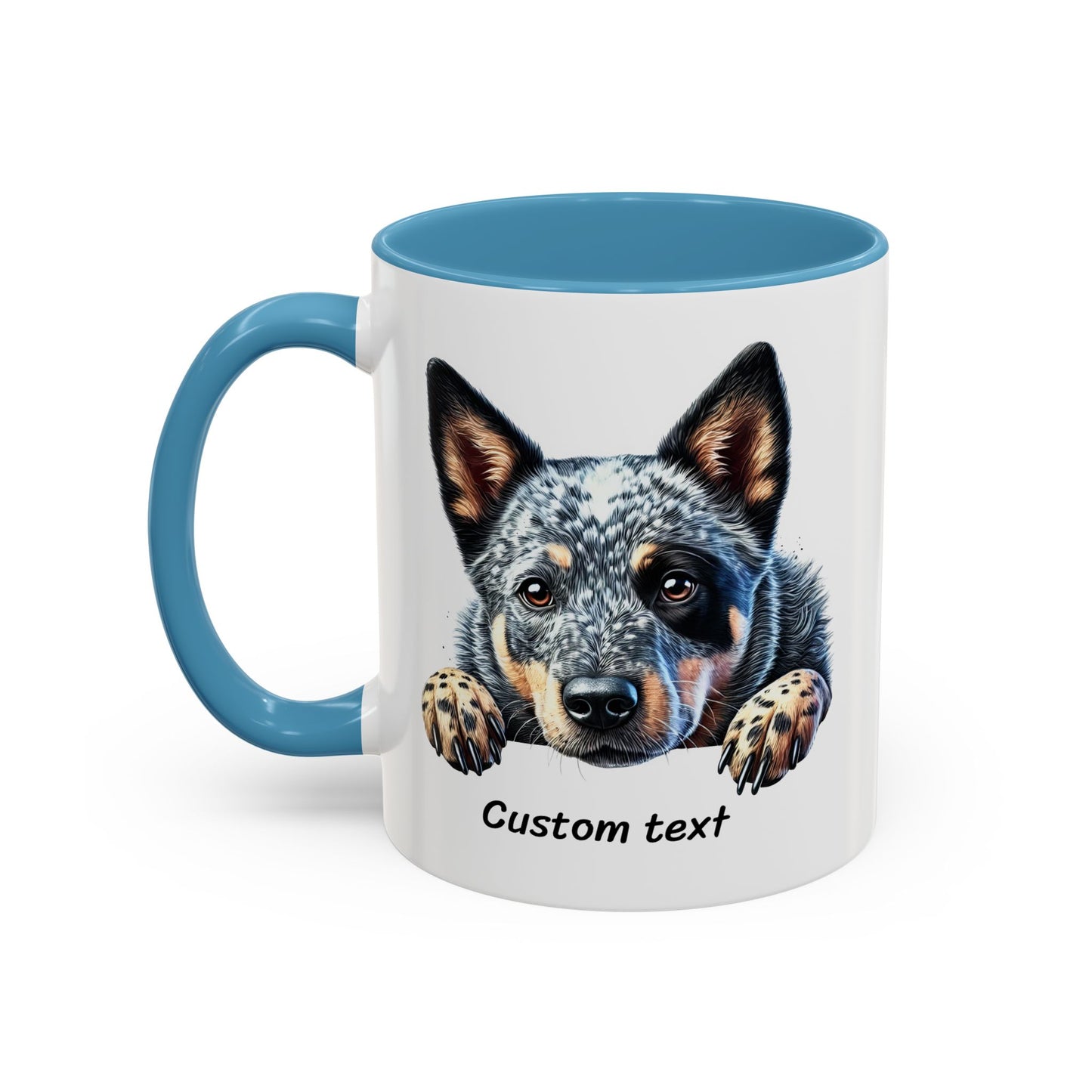 Funny Dog Lover Australian Cattle Dog Accent Mug, Sassy Coffee Cup with Dog is Friendly, I am Not Quote, Perfect Gift for Dog Moms