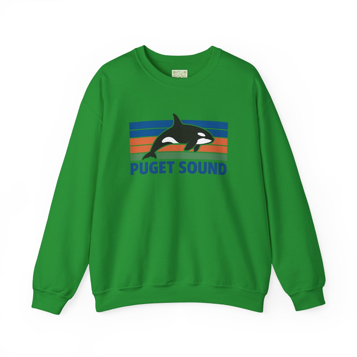 Puget Sound Orca Whale Crewneck Sweatshirt, Orca Whale Shirt, Whale Sweatshirt, Orca Shirts, Whale Gift